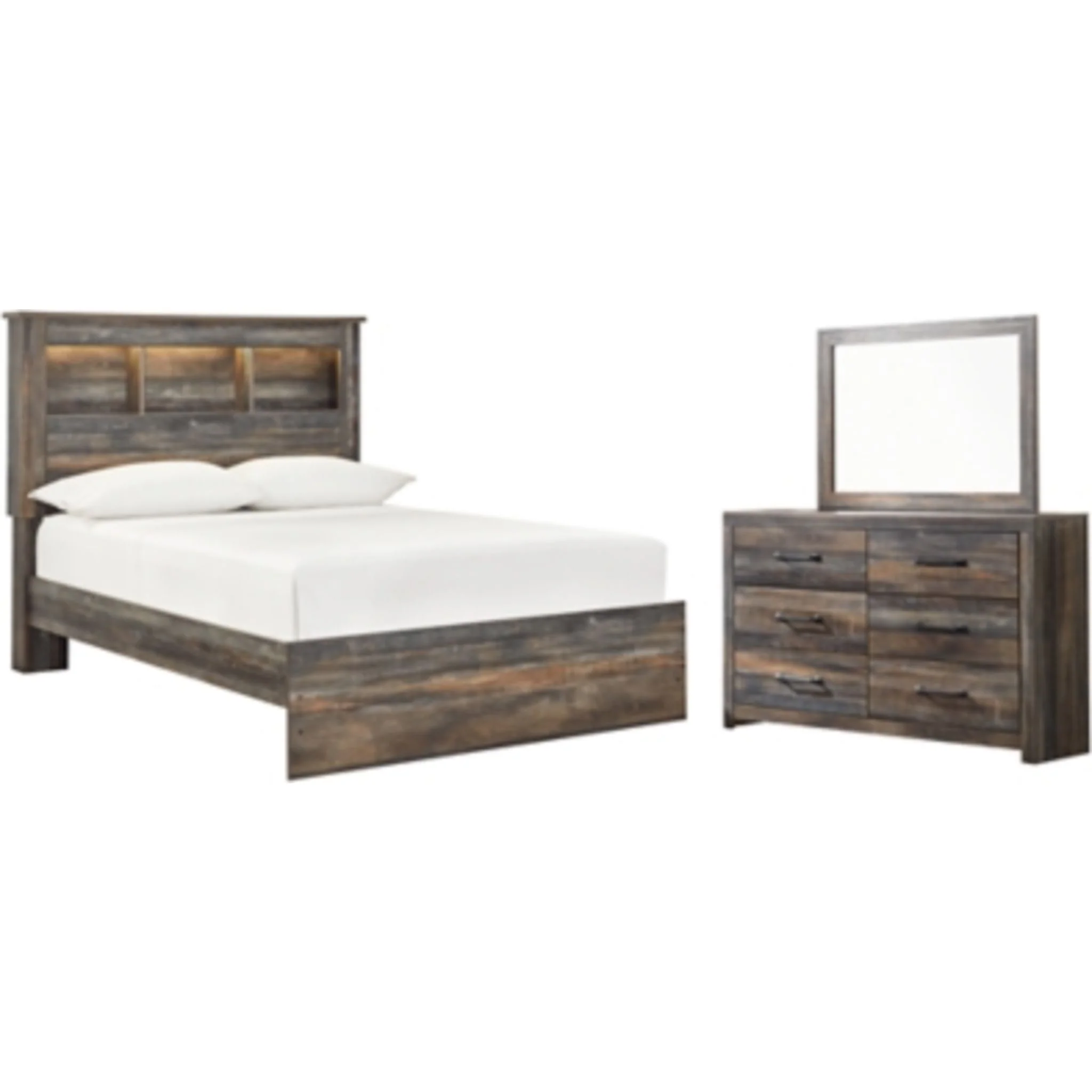 Drystan 5 Piece Full Bookcase Bedroom - Image 15