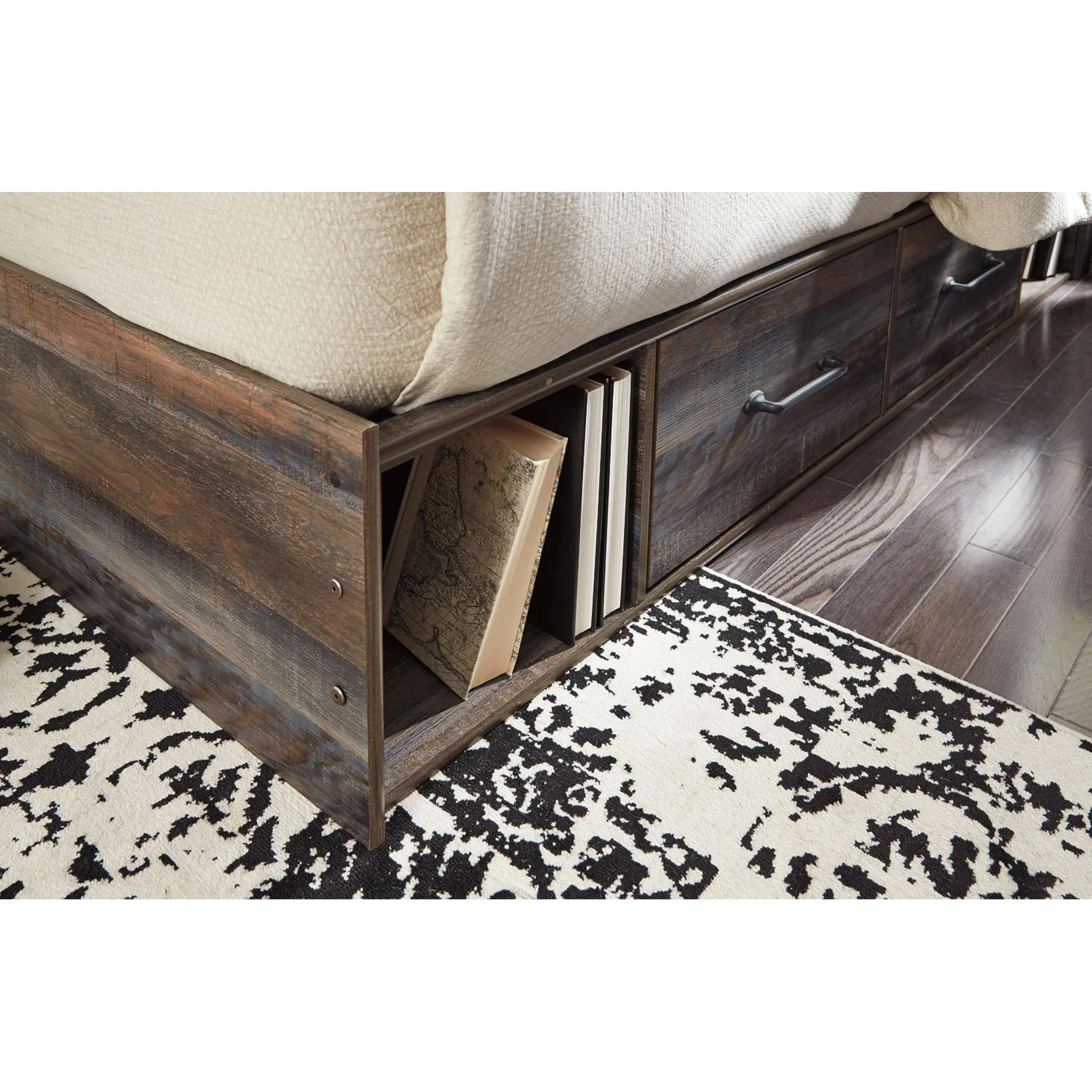 Drystan 5 Piece Panel Bed with 4 Drawer Storage Bedroom - Image 26