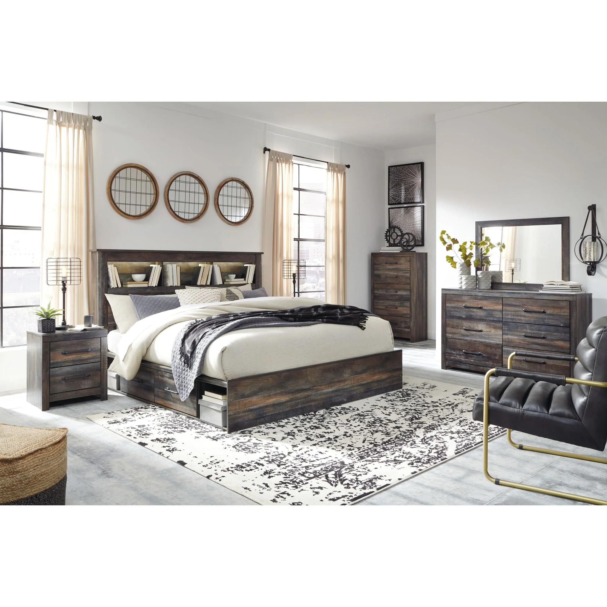 Drystan Bookcase Bed with 2 Drawer Storage - Image 18