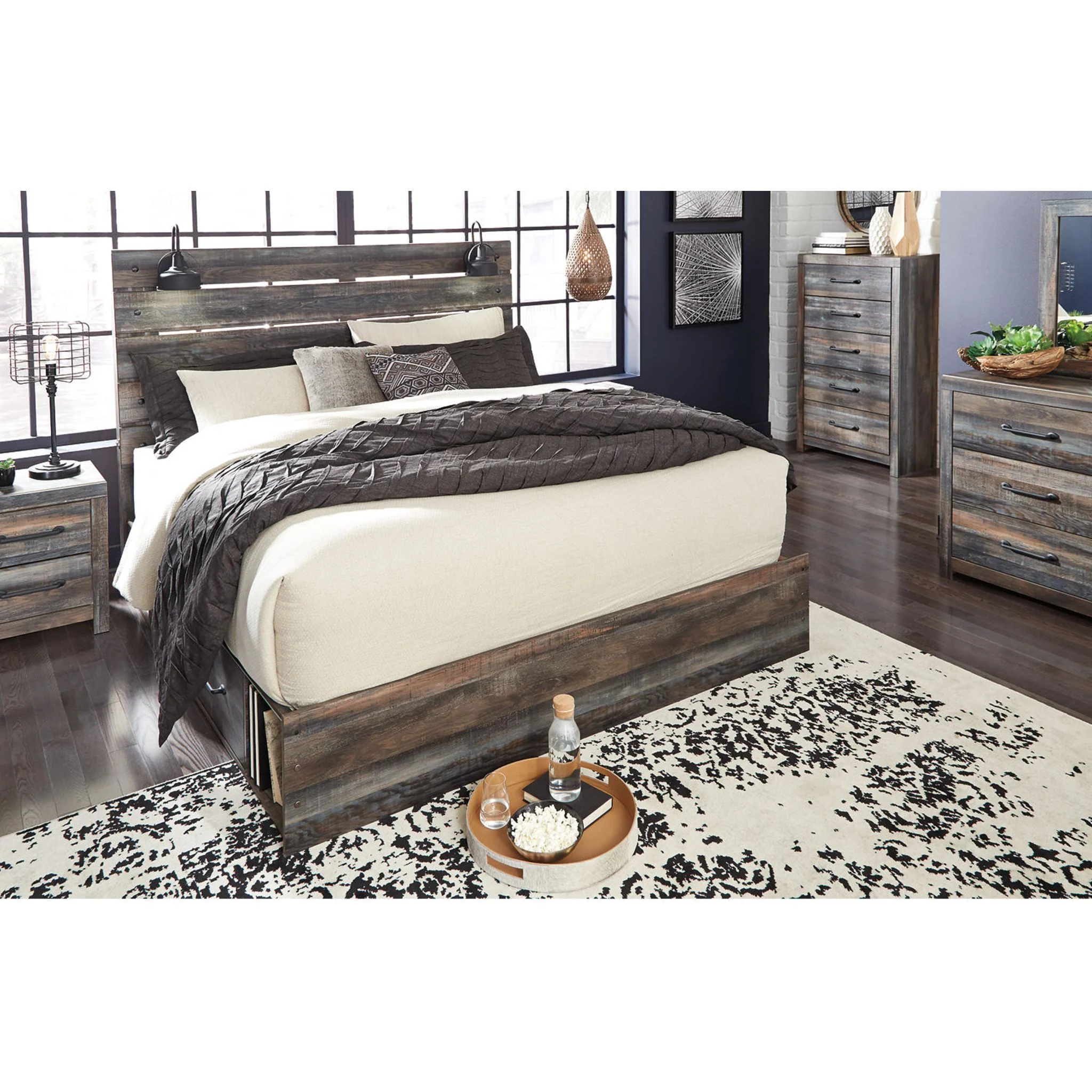 Drystan Panel Bed with 2 Drawer Storage - Image 24