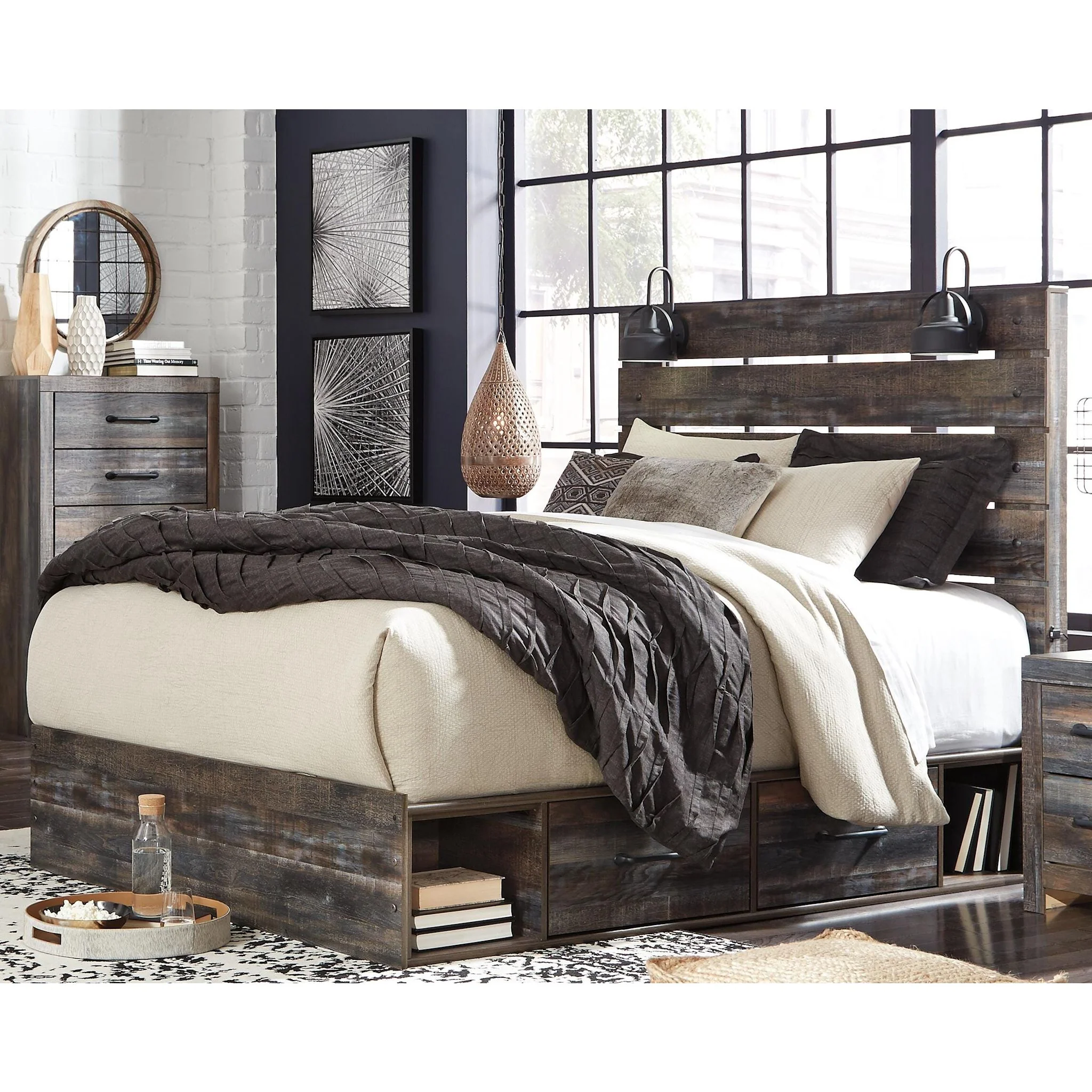 Drystan Panel Bed with 4 Drawer Storage - Image 11