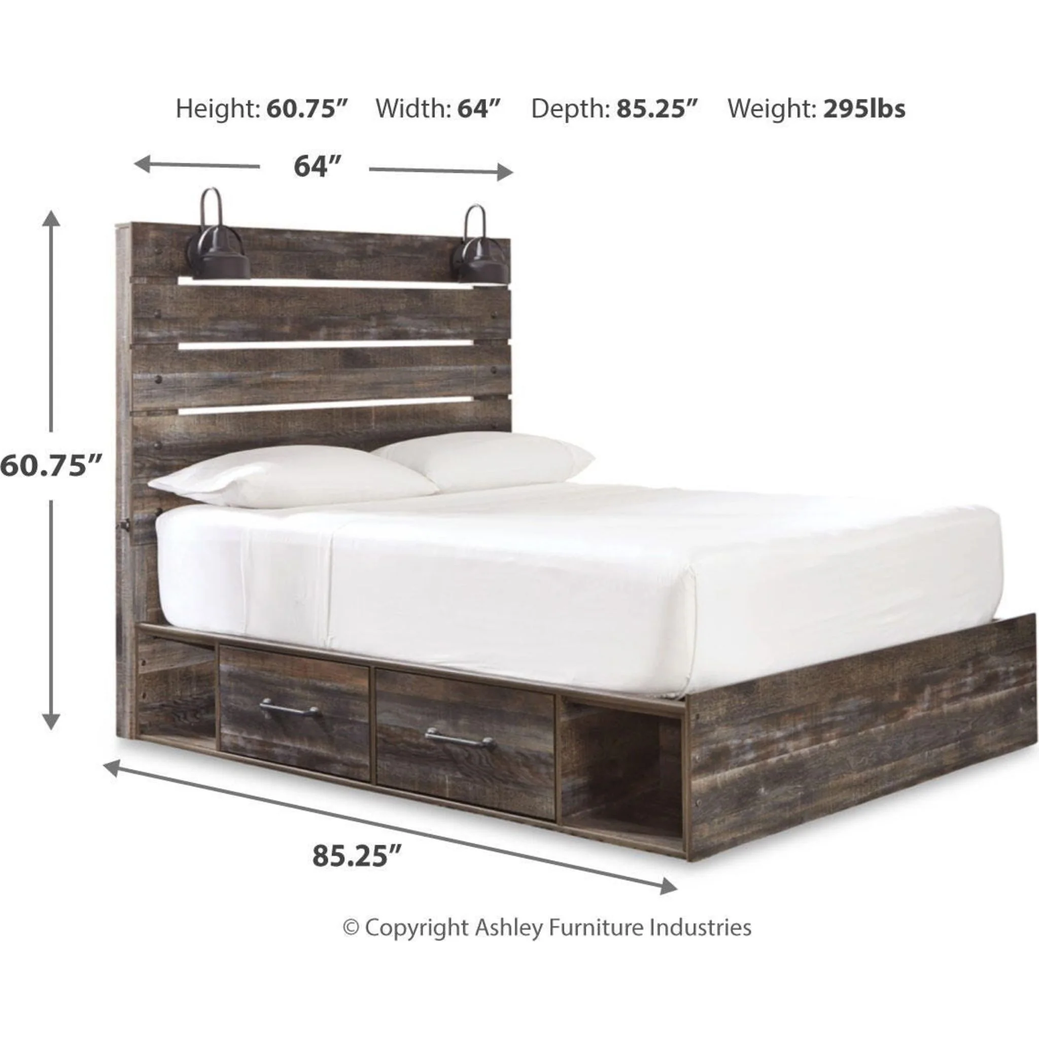 Drystan Panel Bed with 4 Drawer Storage - Image 13