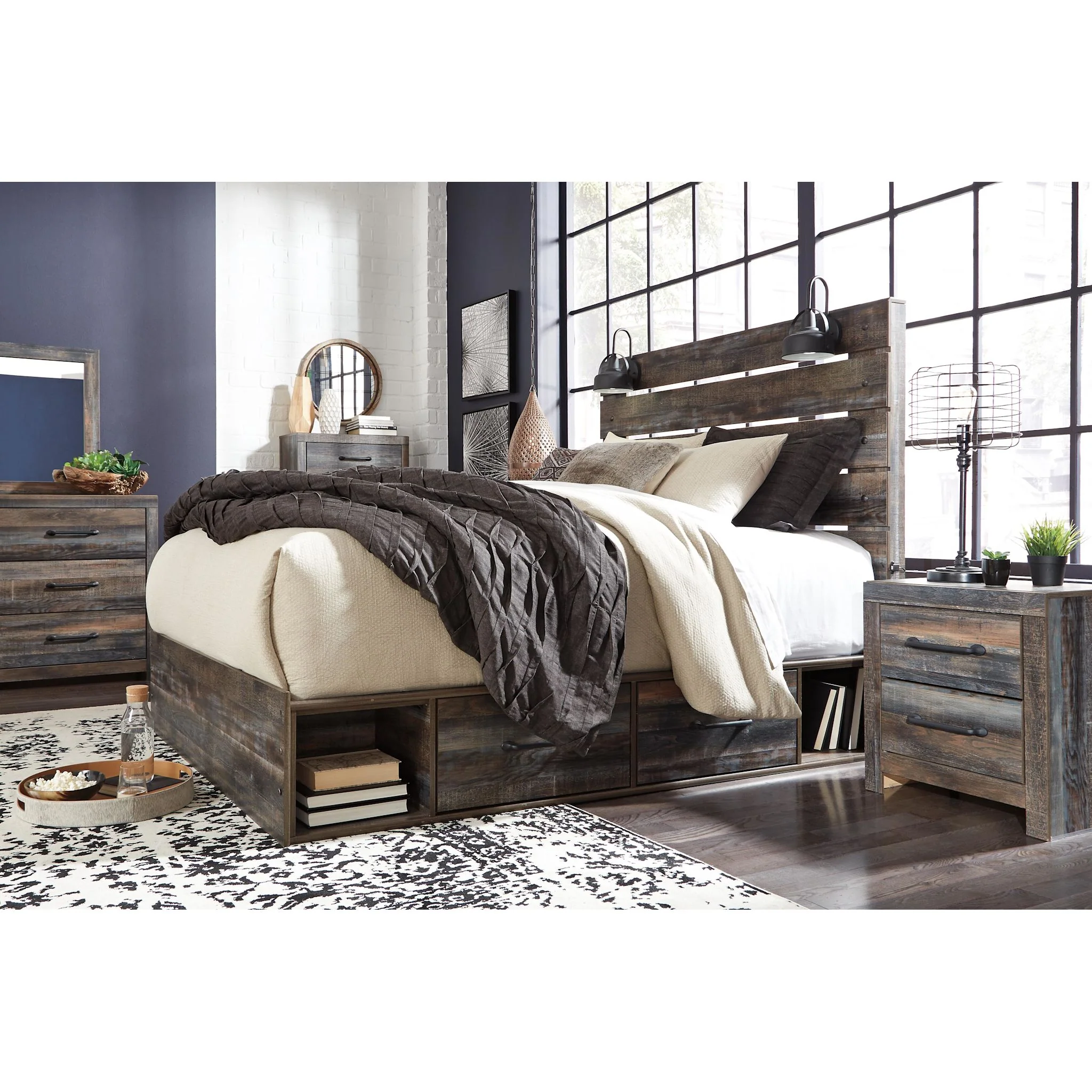 Drystan Panel Bed with 4 Drawer Storage - Image 14