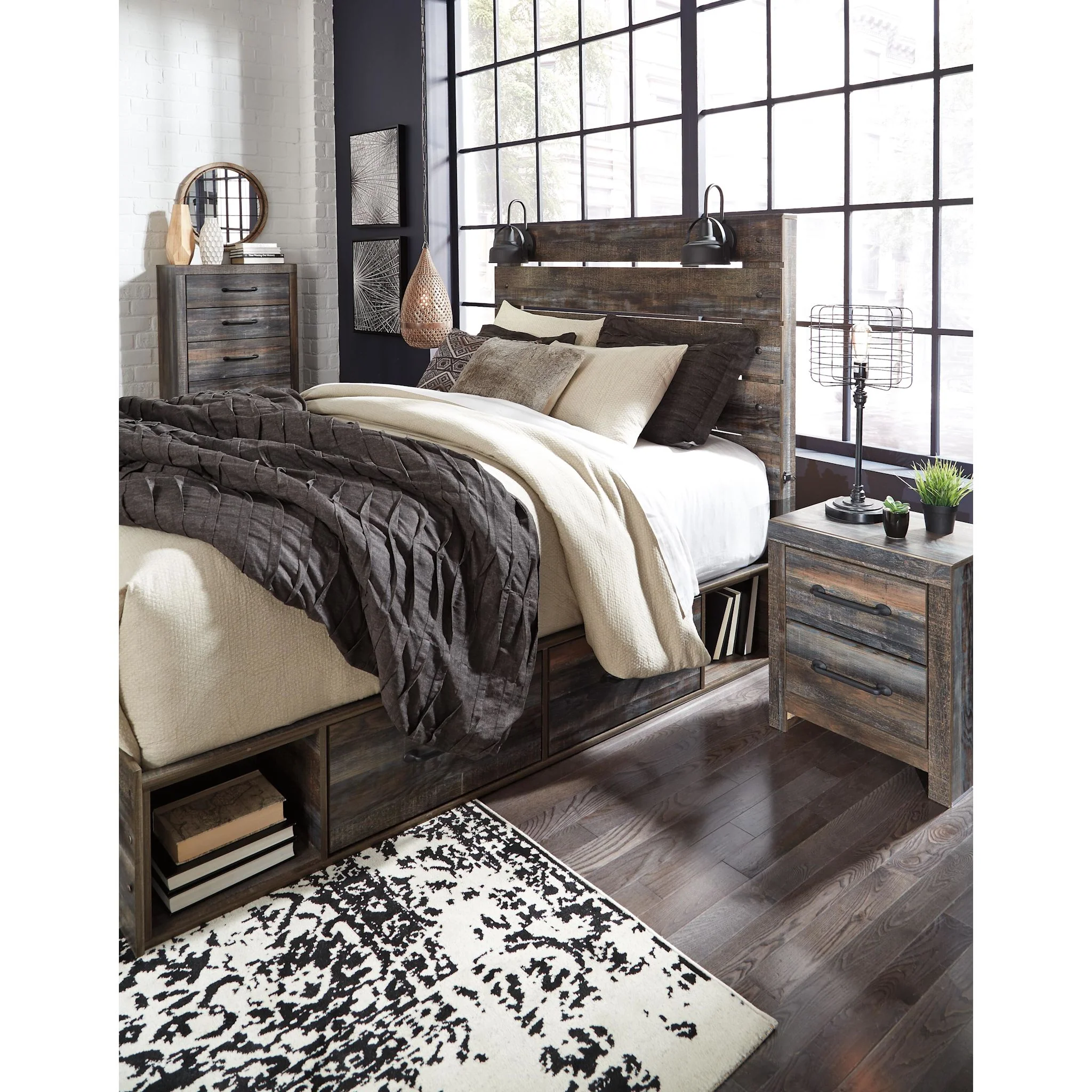 Drystan Panel Bed with 4 Drawer Storage - Image 15