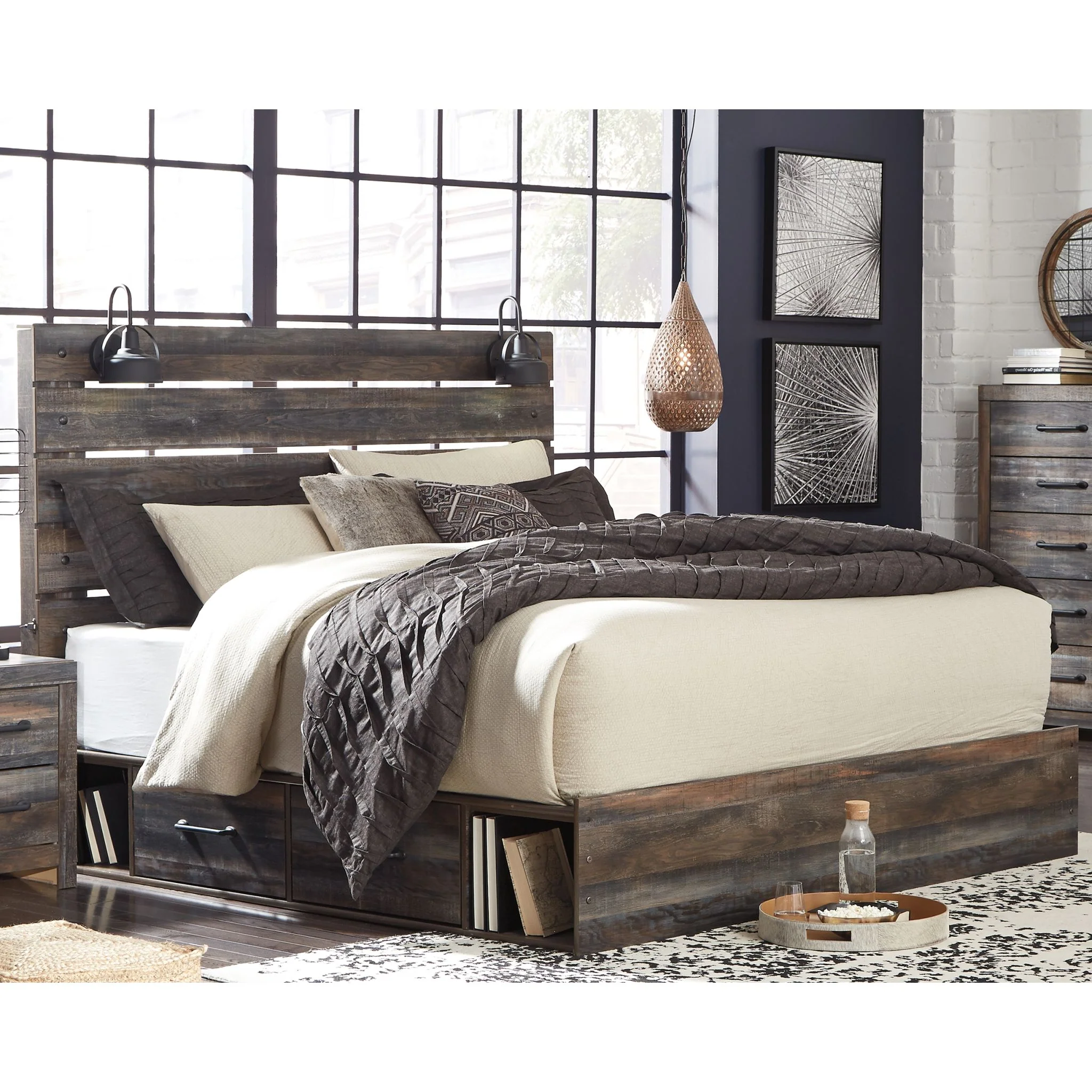 Drystan Panel Bed with 4 Drawer Storage - Image 17