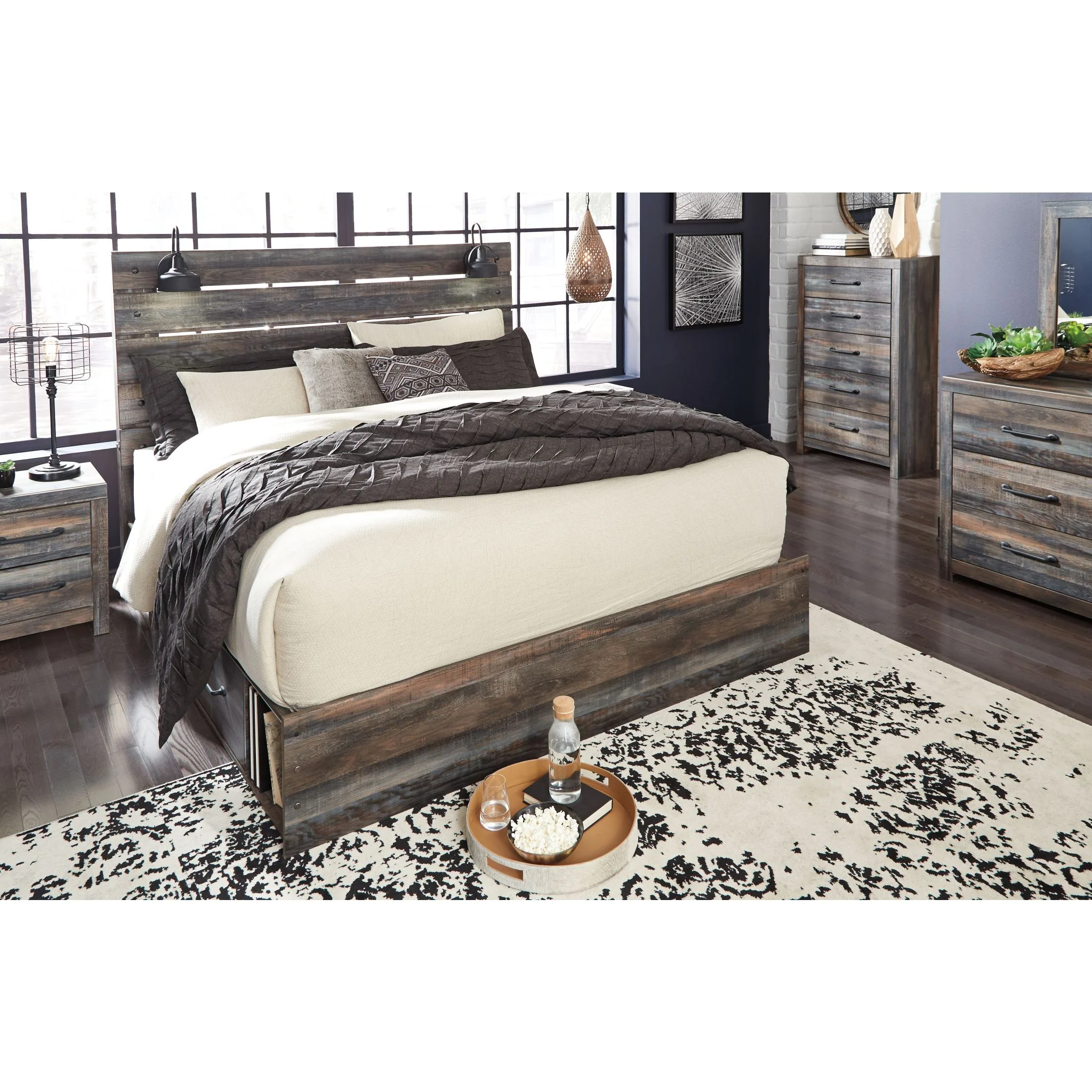 Drystan Panel Bed with 4 Drawer Storage - Image 18