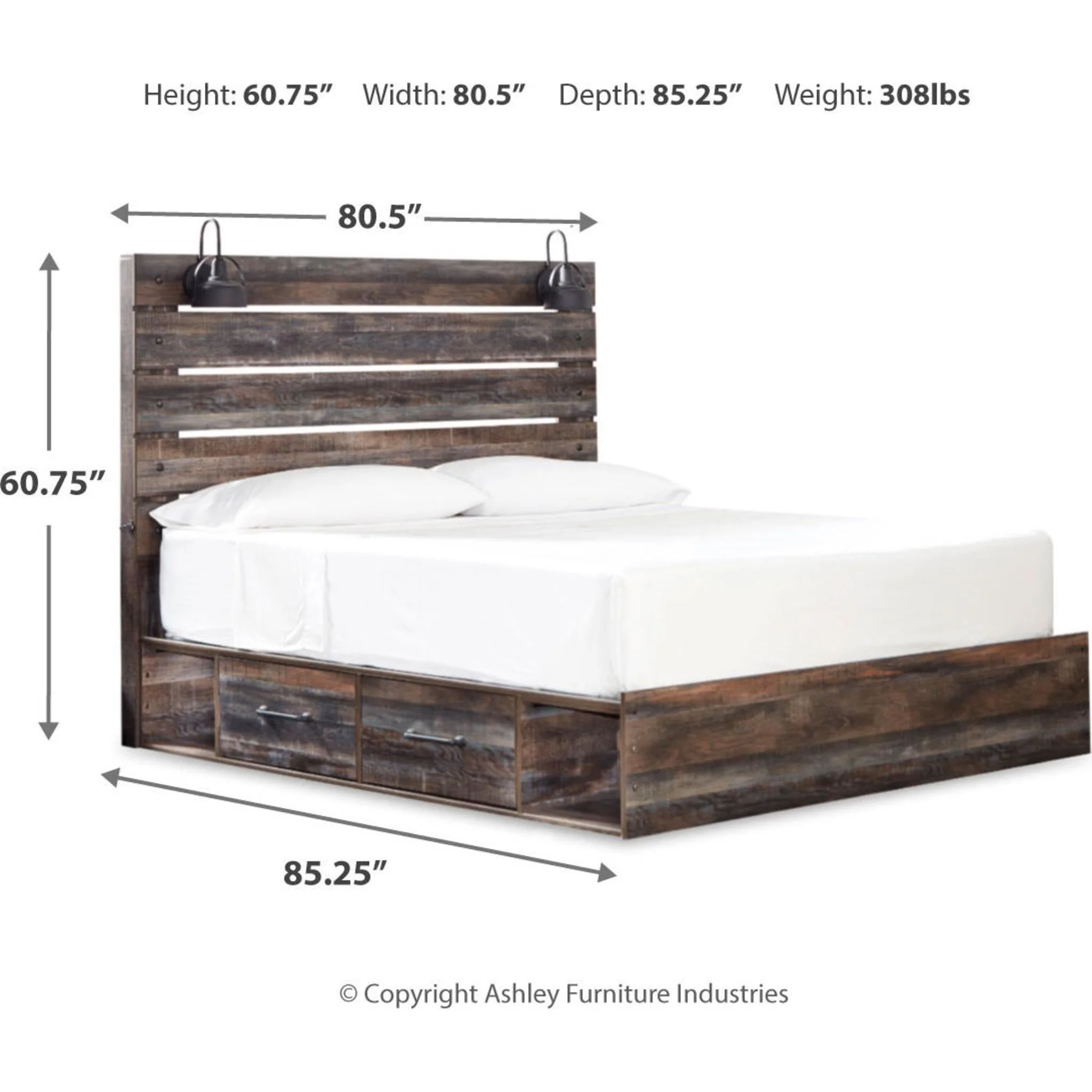 Drystan Panel Bed with 4 Drawer Storage - Image 21