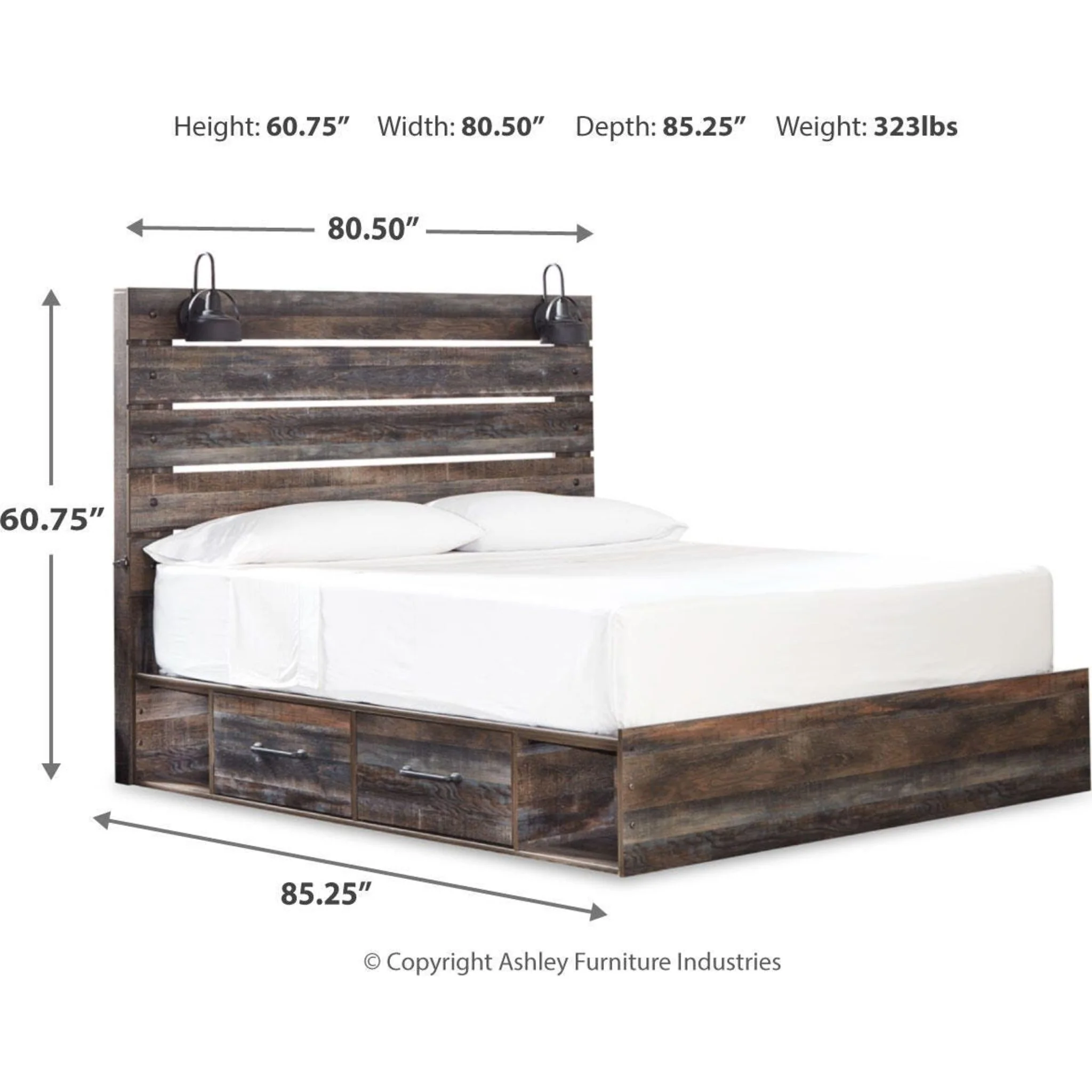 Drystan Panel Bed with 4 Drawer Storage - Image 28