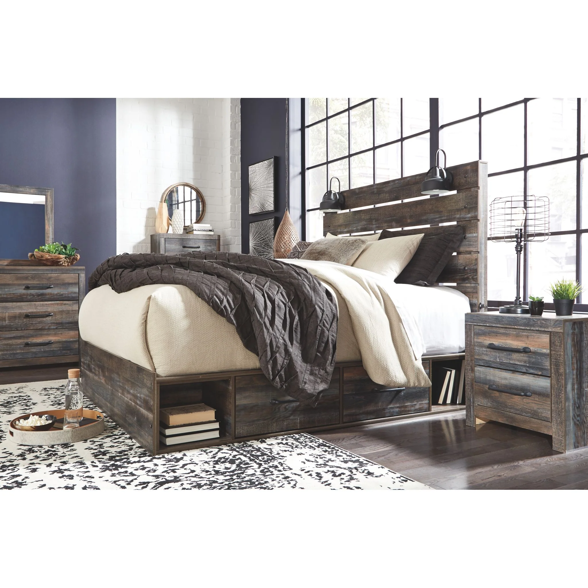 Drystan Panel Bed with 4 Drawer Storage - Image 3