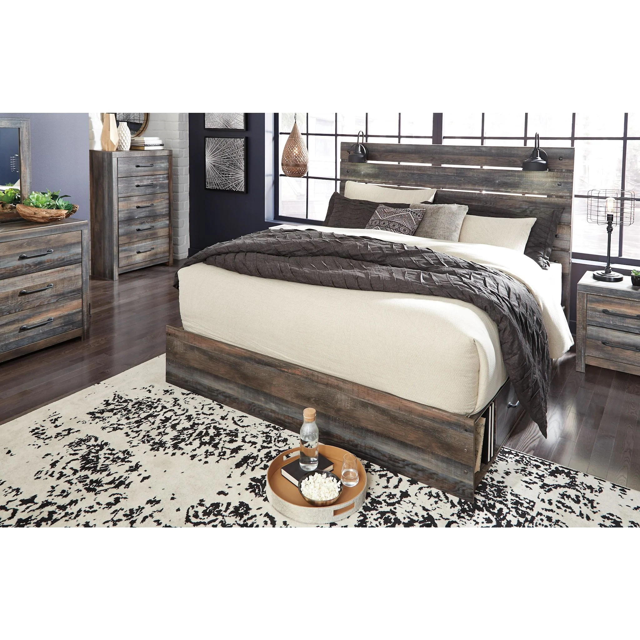 Drystan Panel Bed with 4 Drawer Storage - Image 32