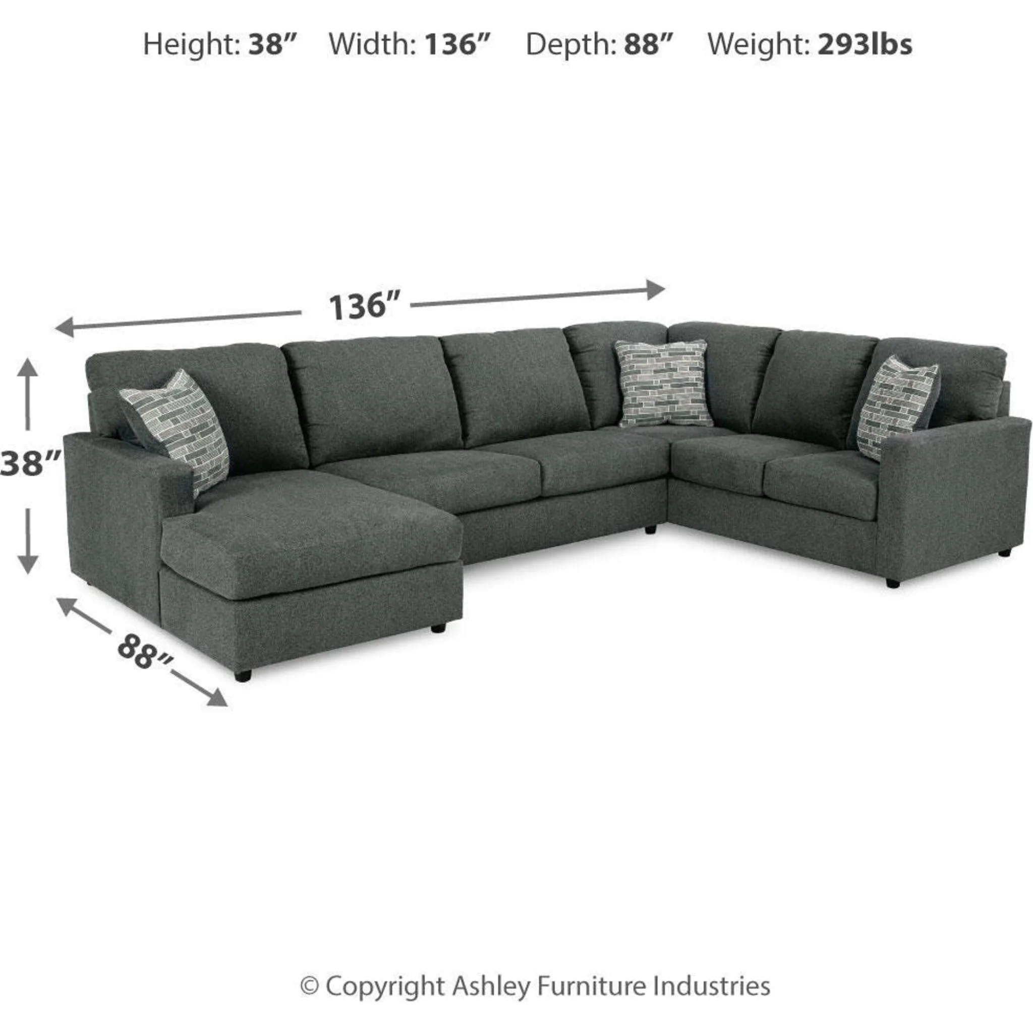 Edenfield 3 Piece Sectional - Image 49