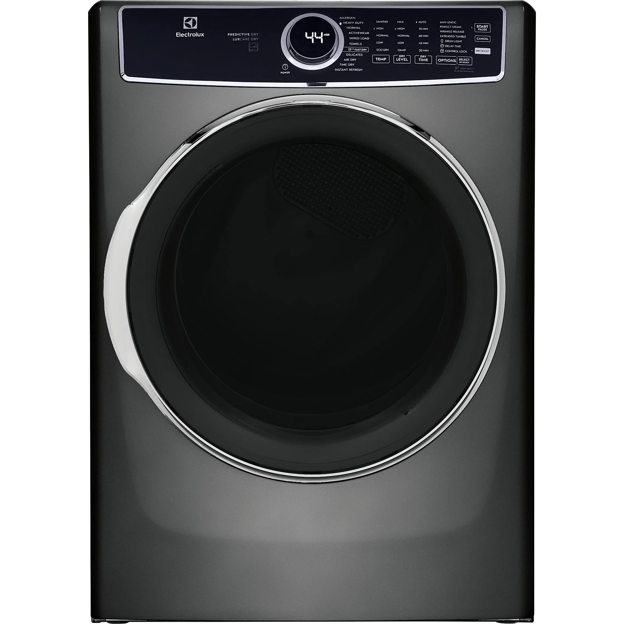Electrolux Front Load Perfect Steam™ Gas Dryer with LuxCare® Dry and Instant Refresh – 8.0 Cu. Ft. - Silver ( ELFG7637AT )