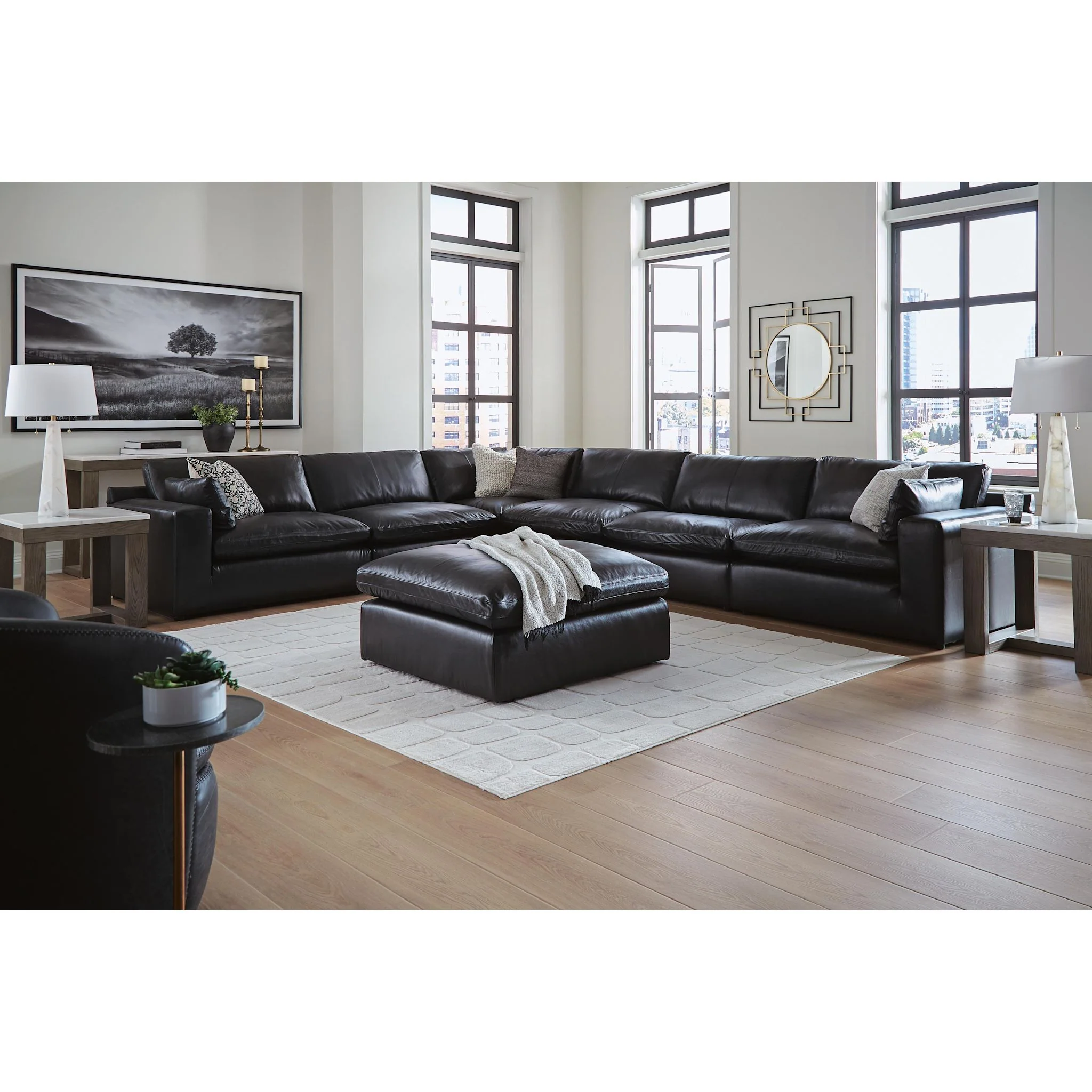 Emilia Cloud Collection 6 Piece Modular Sectional - Image 29