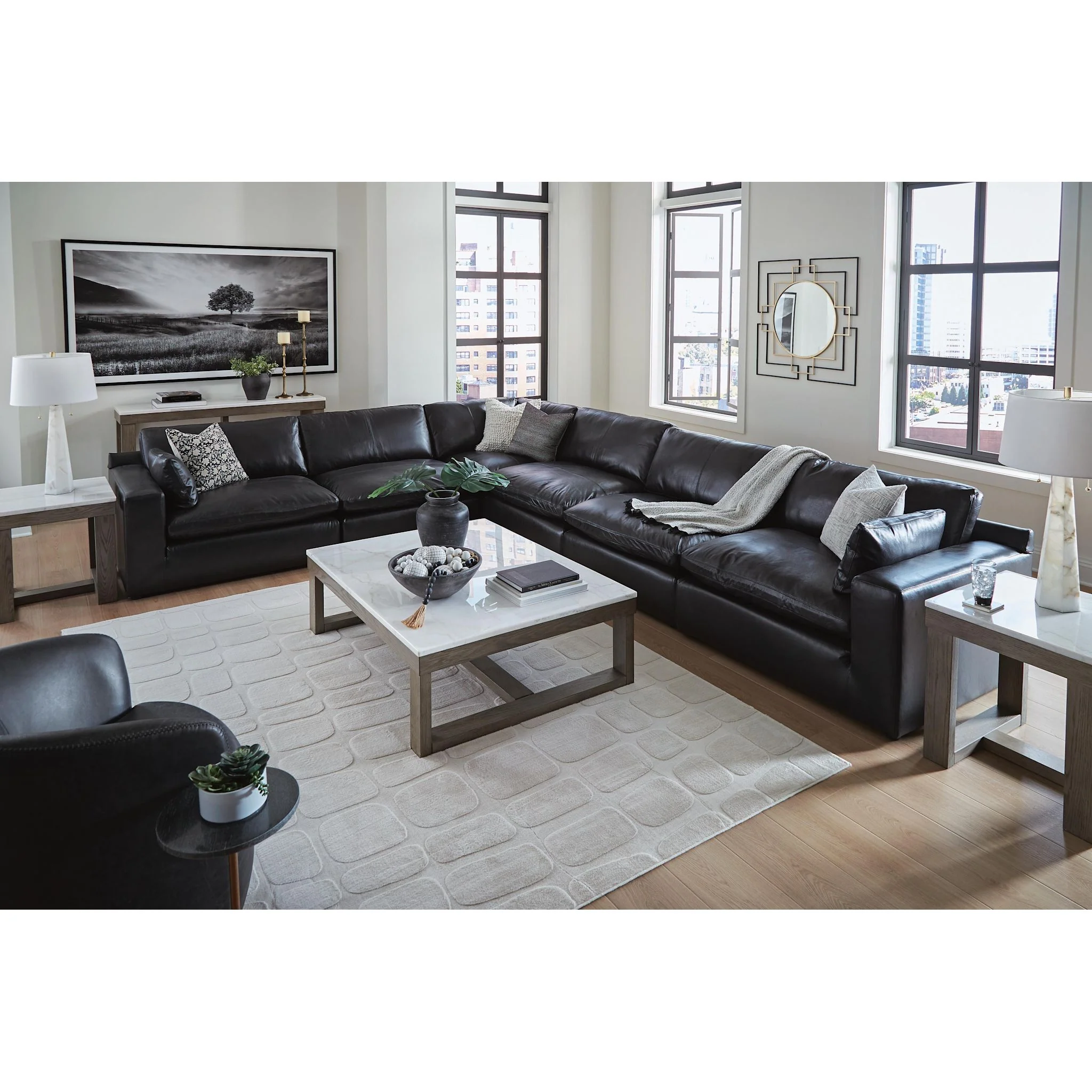 Emilia Cloud Collection 6 Piece Modular Sectional - Image 31