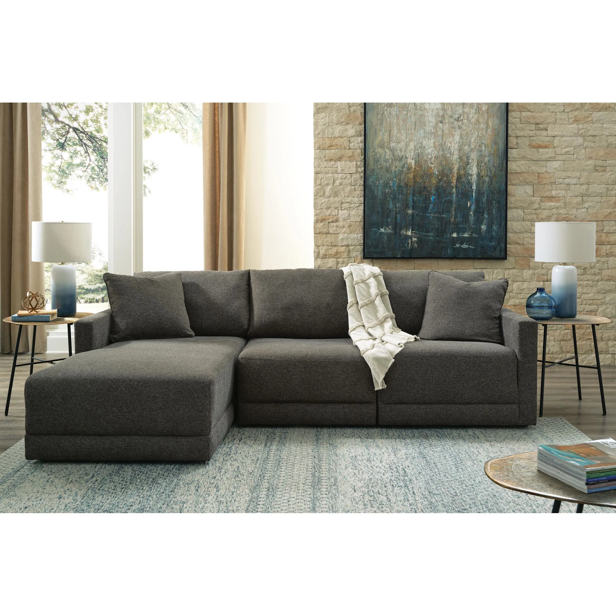 Evey-Exclusive 3 Piece Modular Sectional with Chaise - Image 8