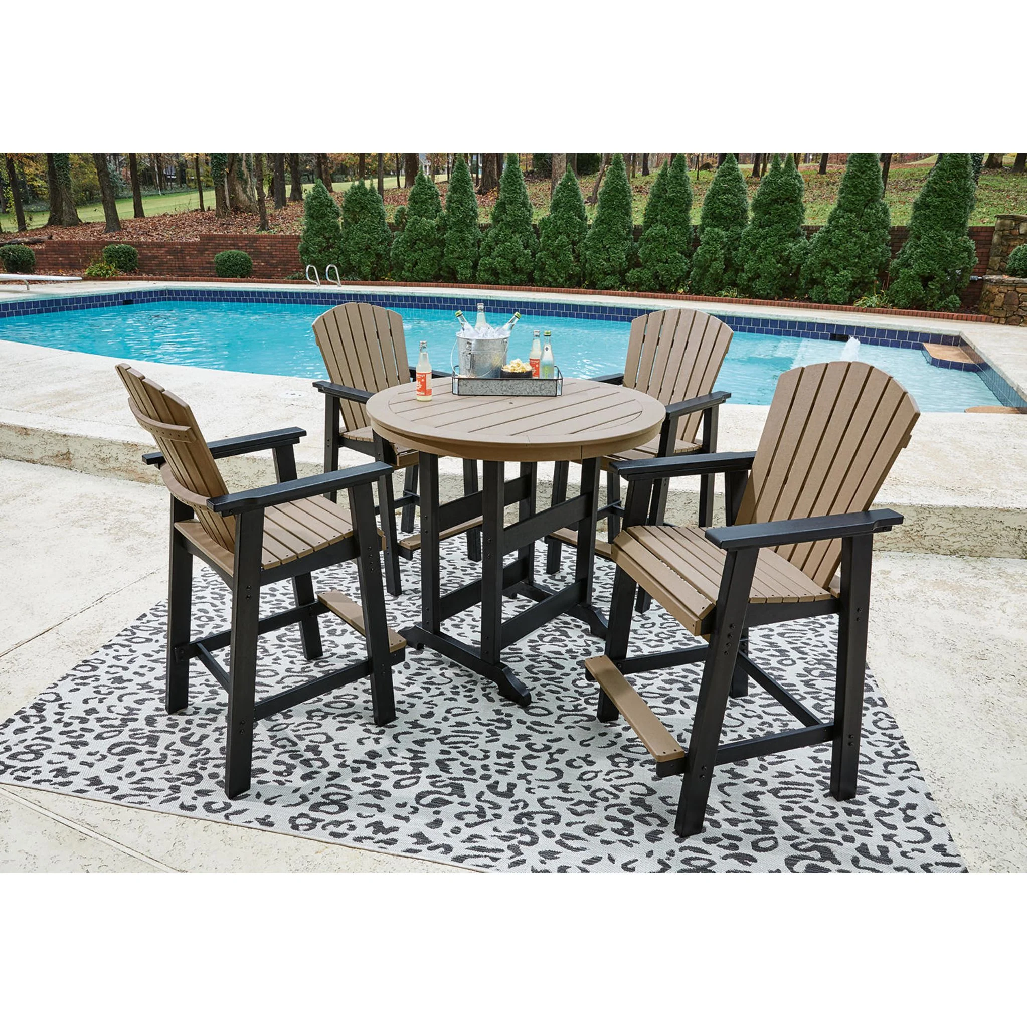 Fairen Trail Outdoor Bar Dining Set - Image 31