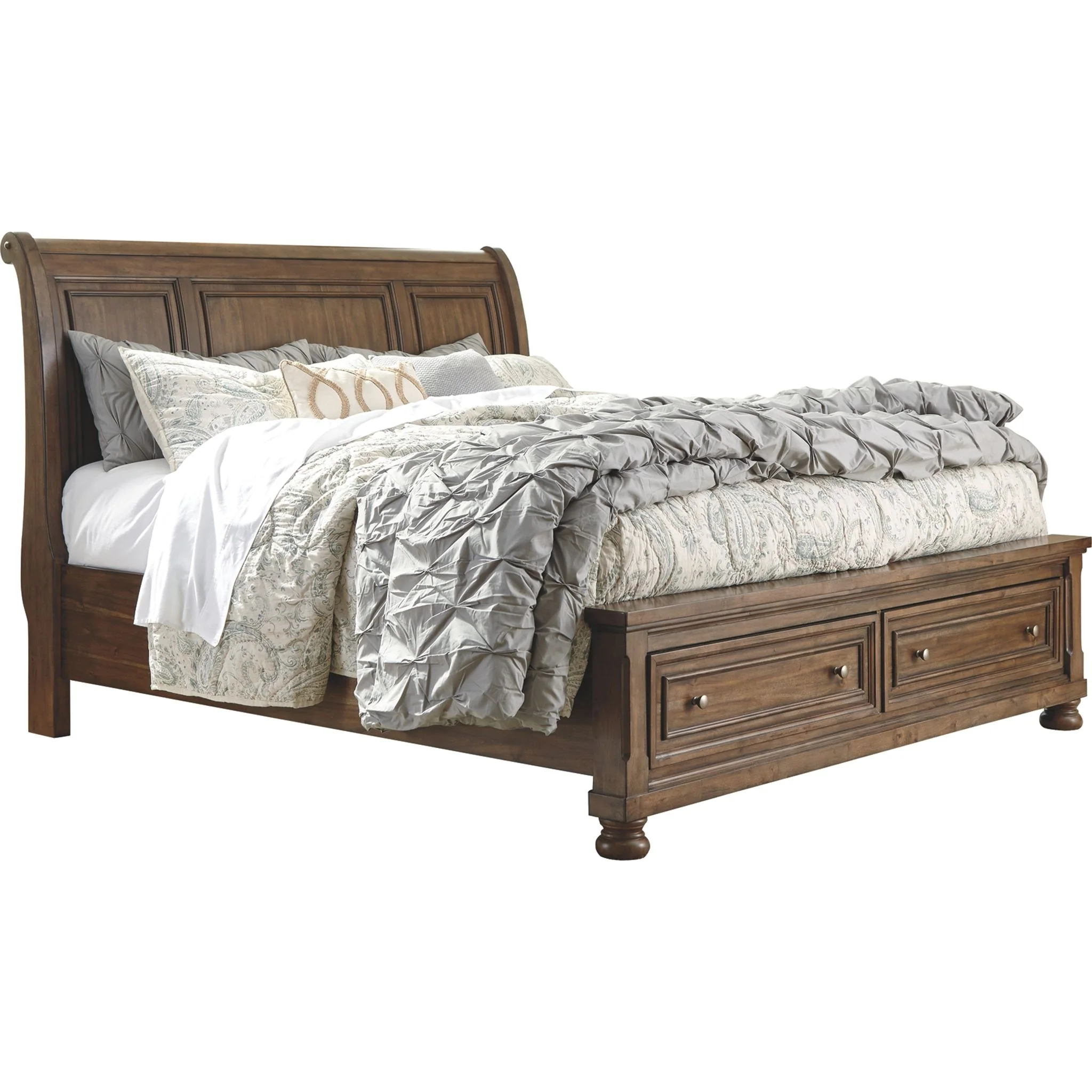 Flynnter 5 Piece Sleigh Bedroom - Image 25