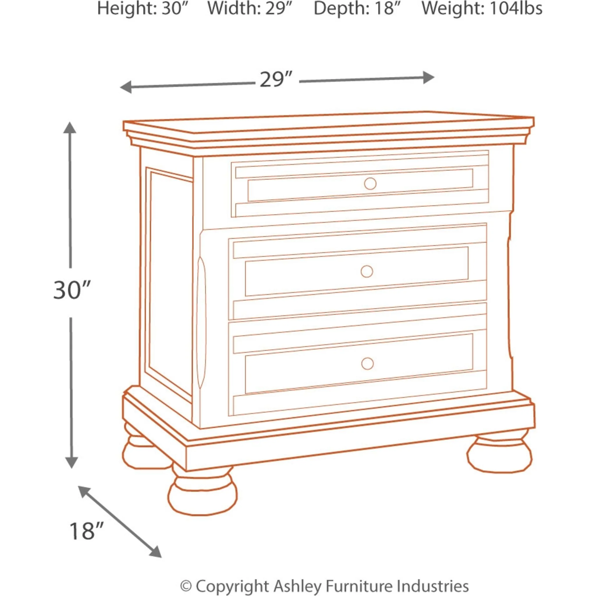 Flynnter Nightstand - Image 5