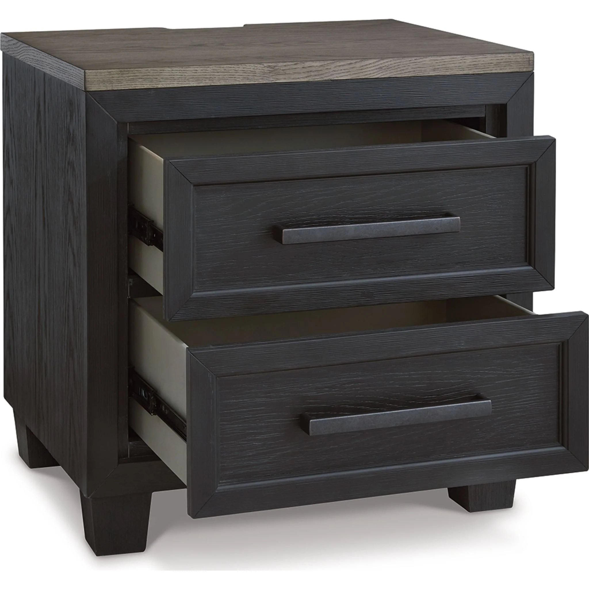 Foyland Two Drawer Nightstand - Image 3