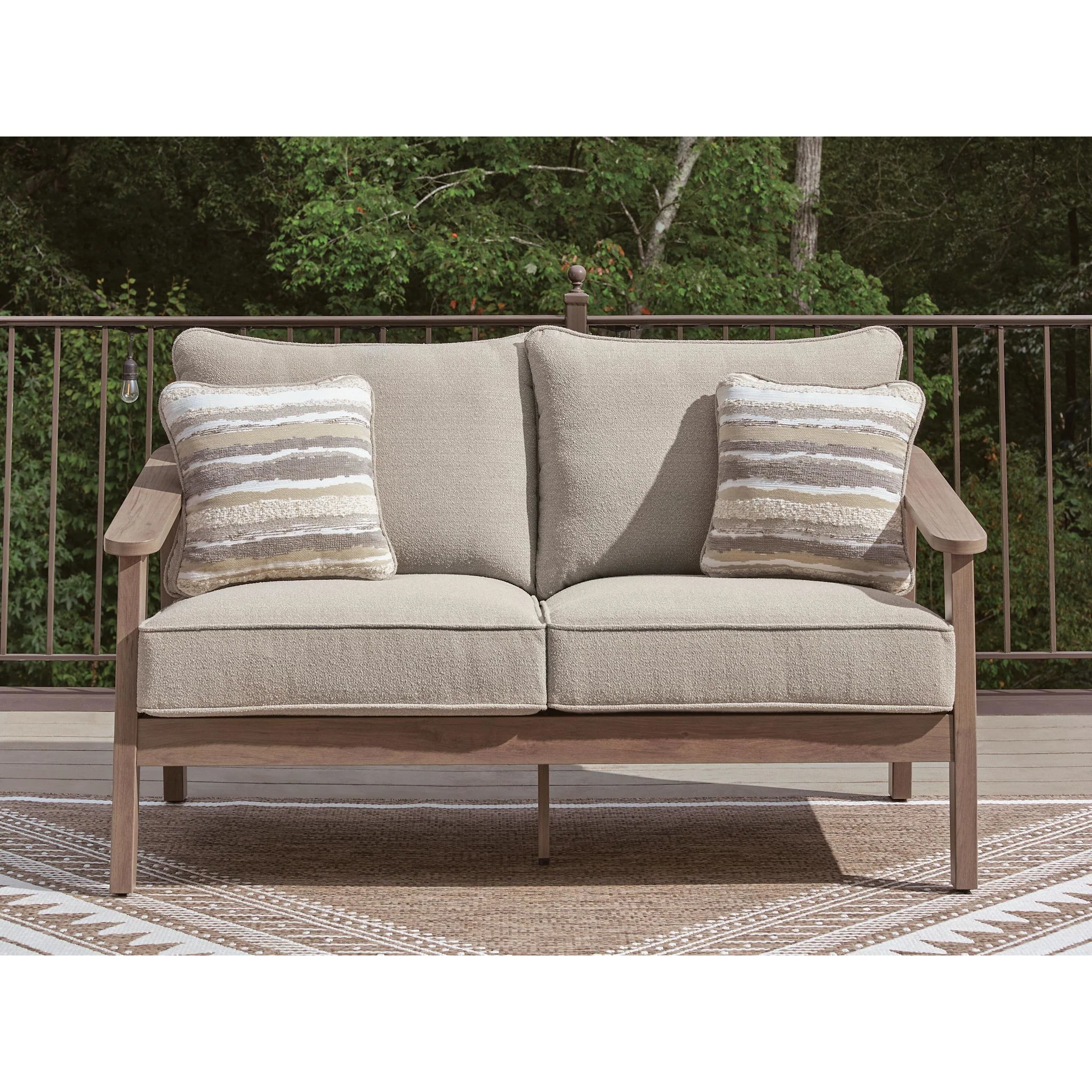 Francis Beach Outdoor Loveseat with Cushion - Image 19
