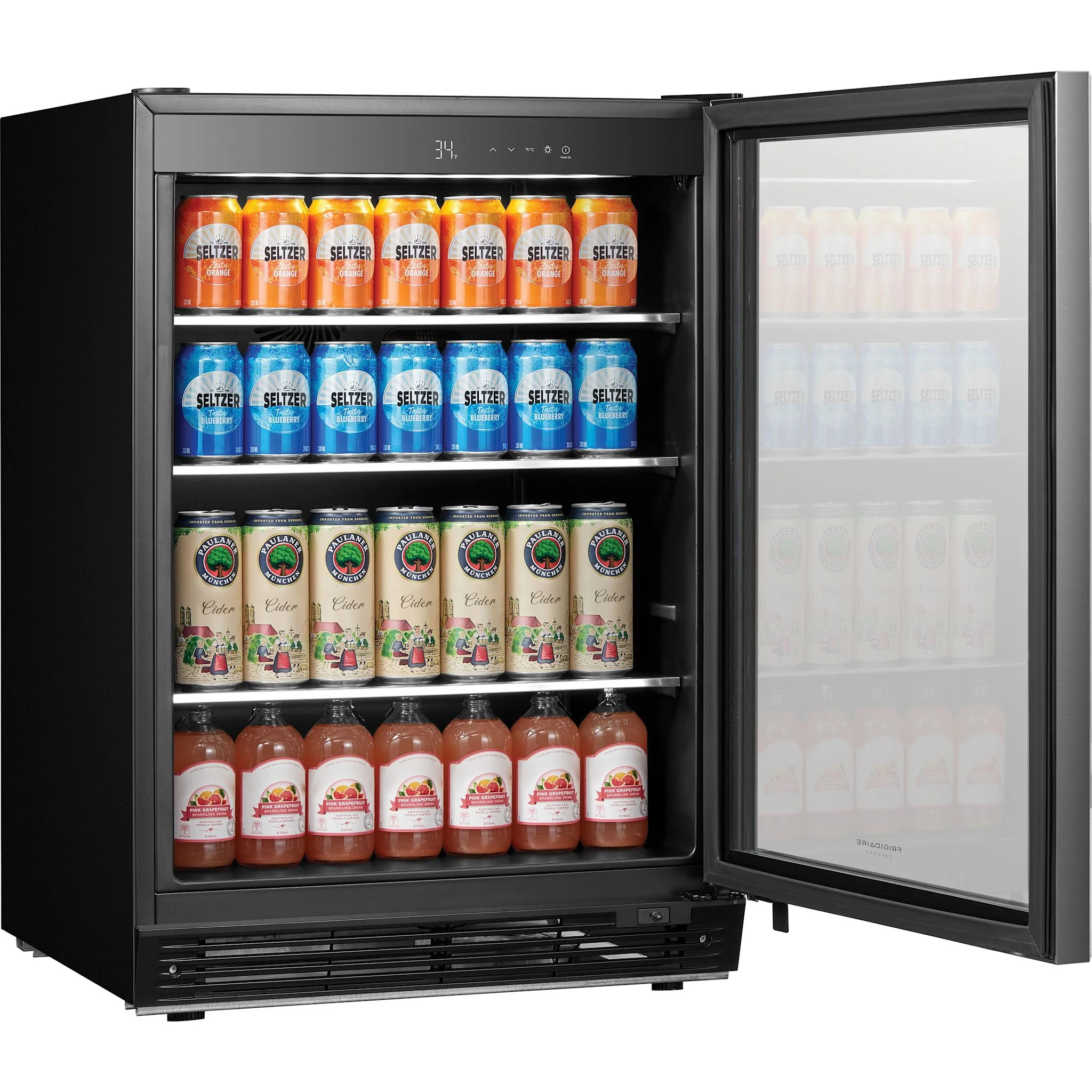 Frigidaire Gallery Built In or Freestanding 185 Can Beverage Center - Stainless Steel (GRYB5426AS) - Image 4