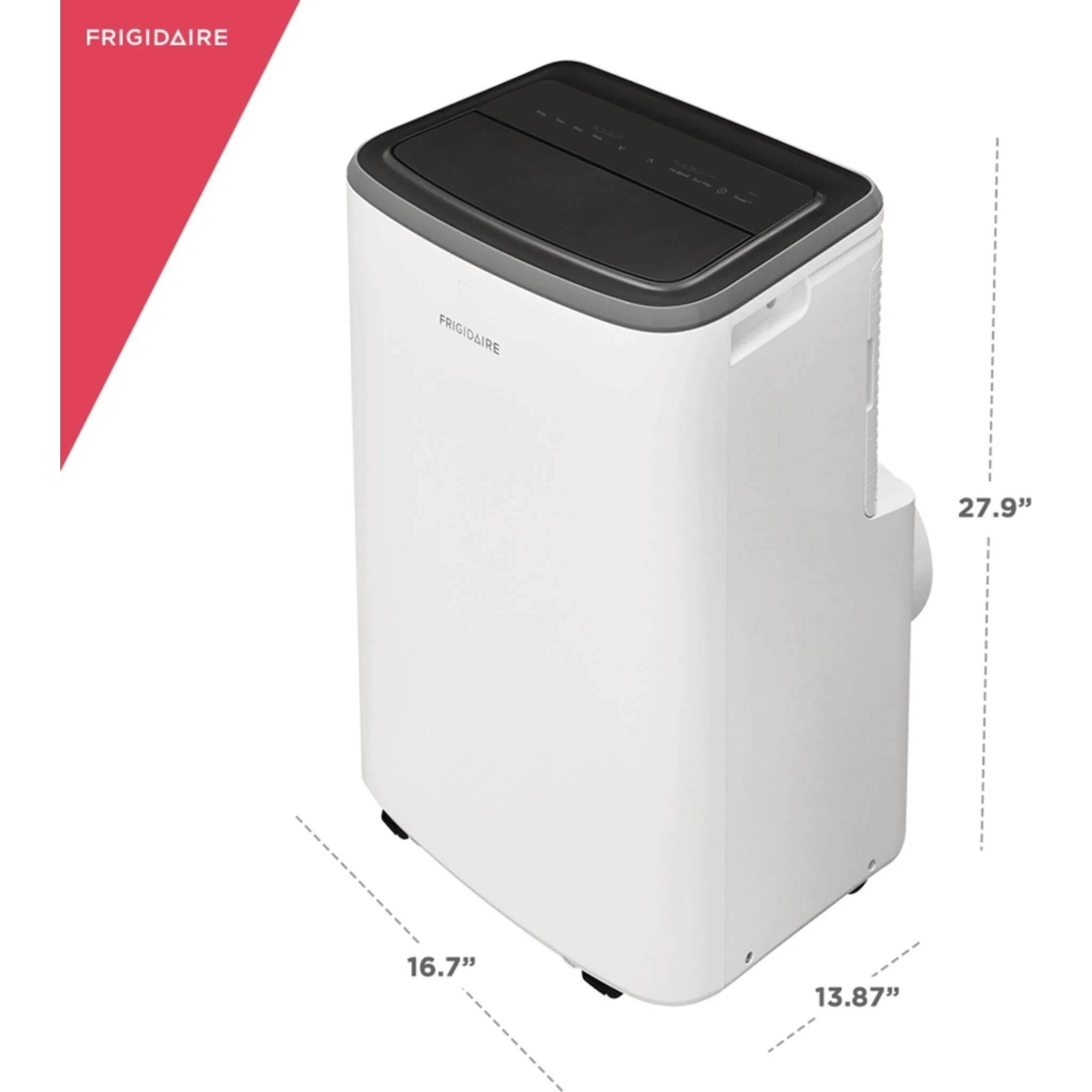 Frigidaire 3-in-1 Portable Room Air Conditioner 10,000 BTU (ASHRAE) / 6,500 BTU (DOE) - White(FHPC102AC1) - Image 7