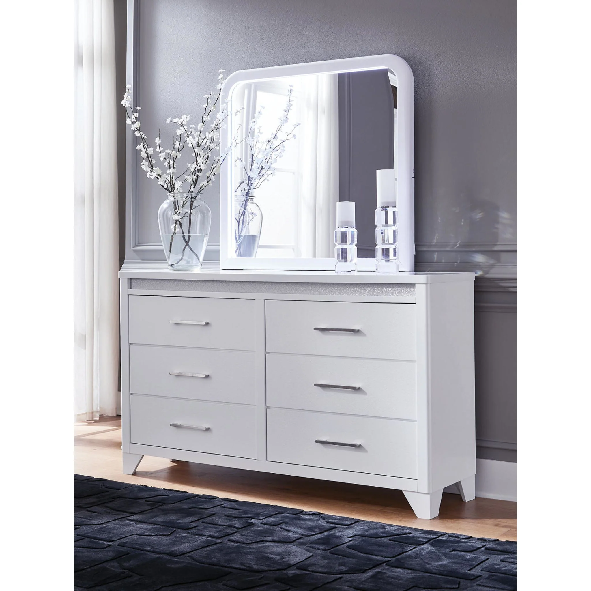 Frostlyn Dresser and Mirror - Image 3