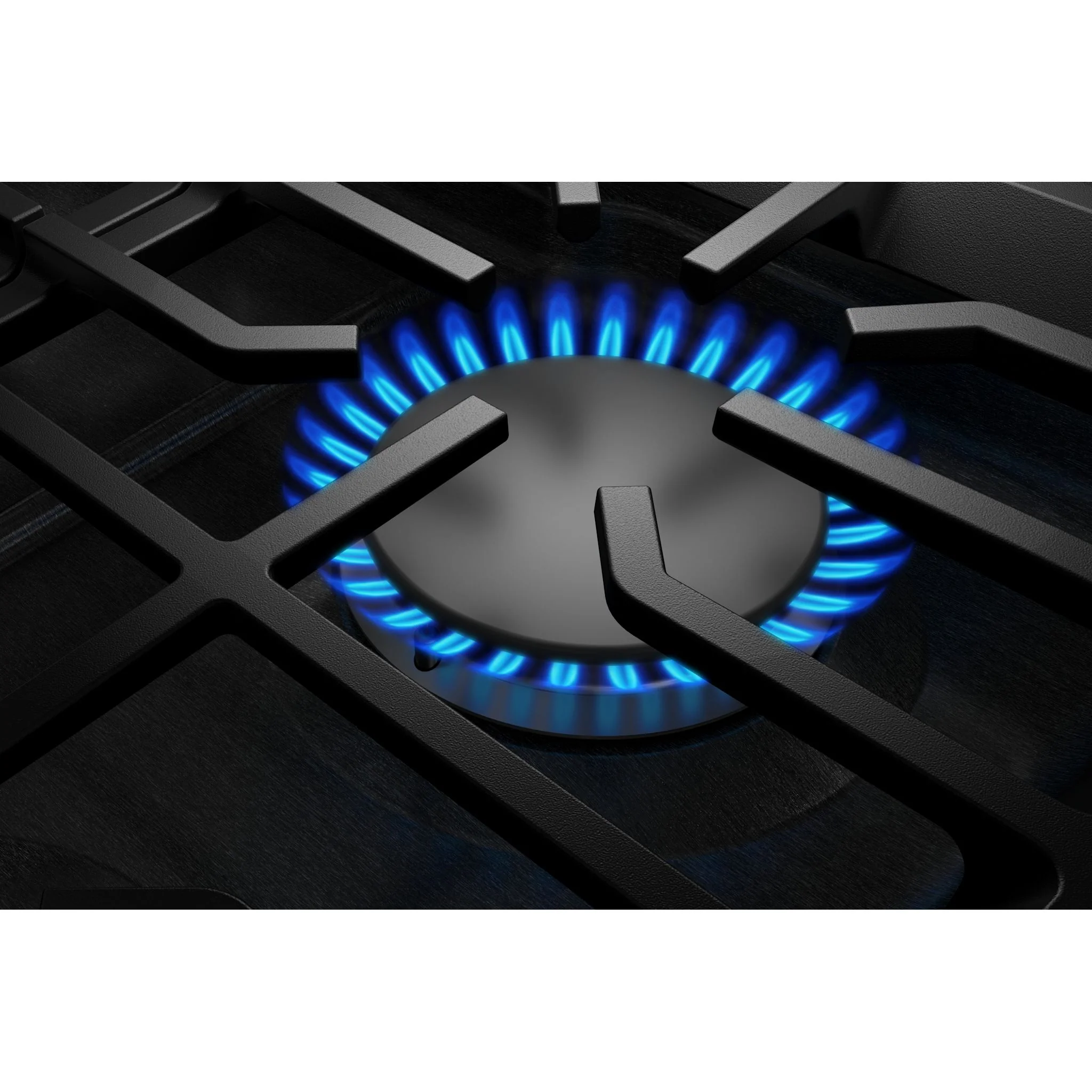 Gas-on-Metal Cooktop with 5 Versatile Burners and Edge-to-Edge Cast-Iron Grates - Image 4