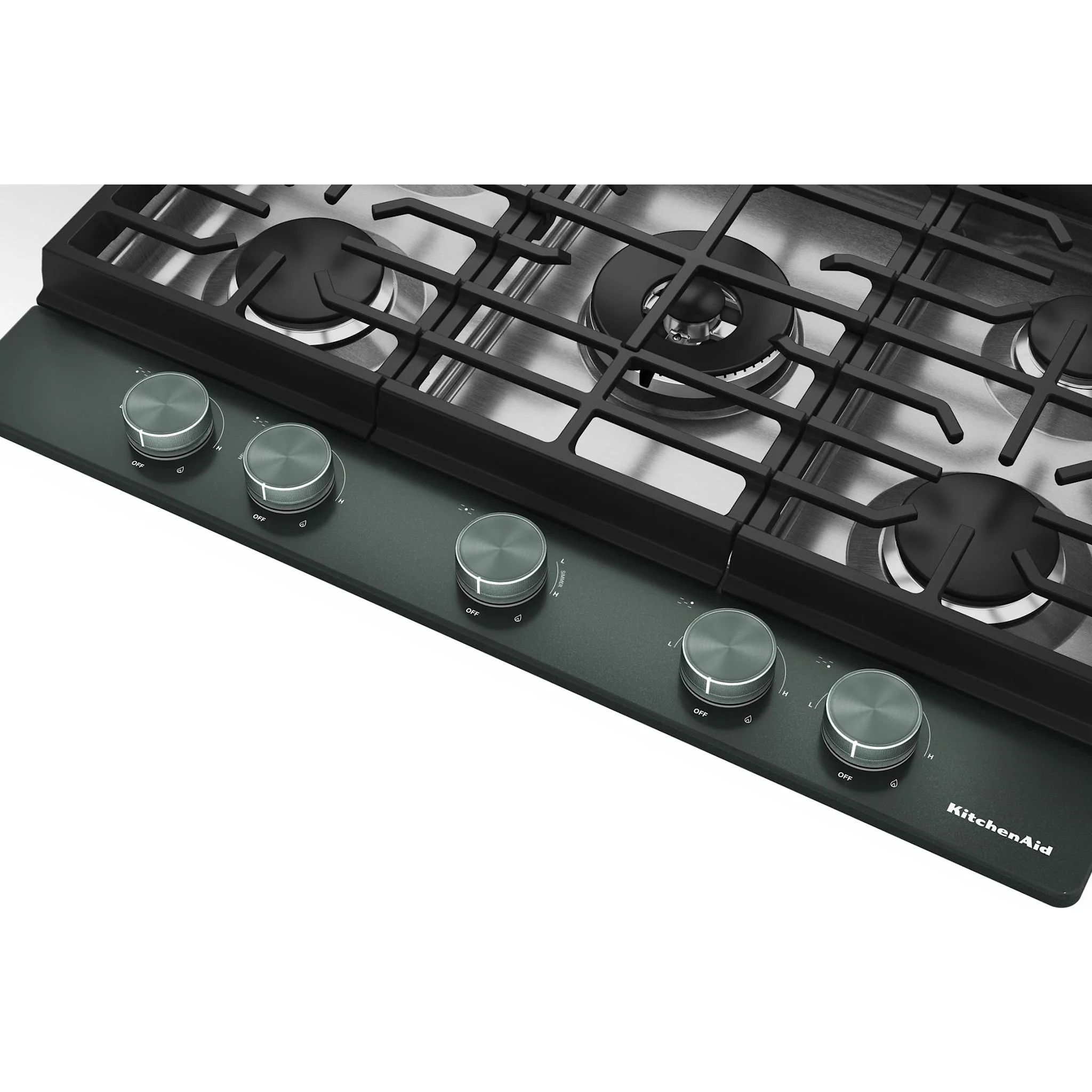 Gas-on-Metal Cooktop with an Integrated Wok Grate and CookShield™ Finish - Image 3