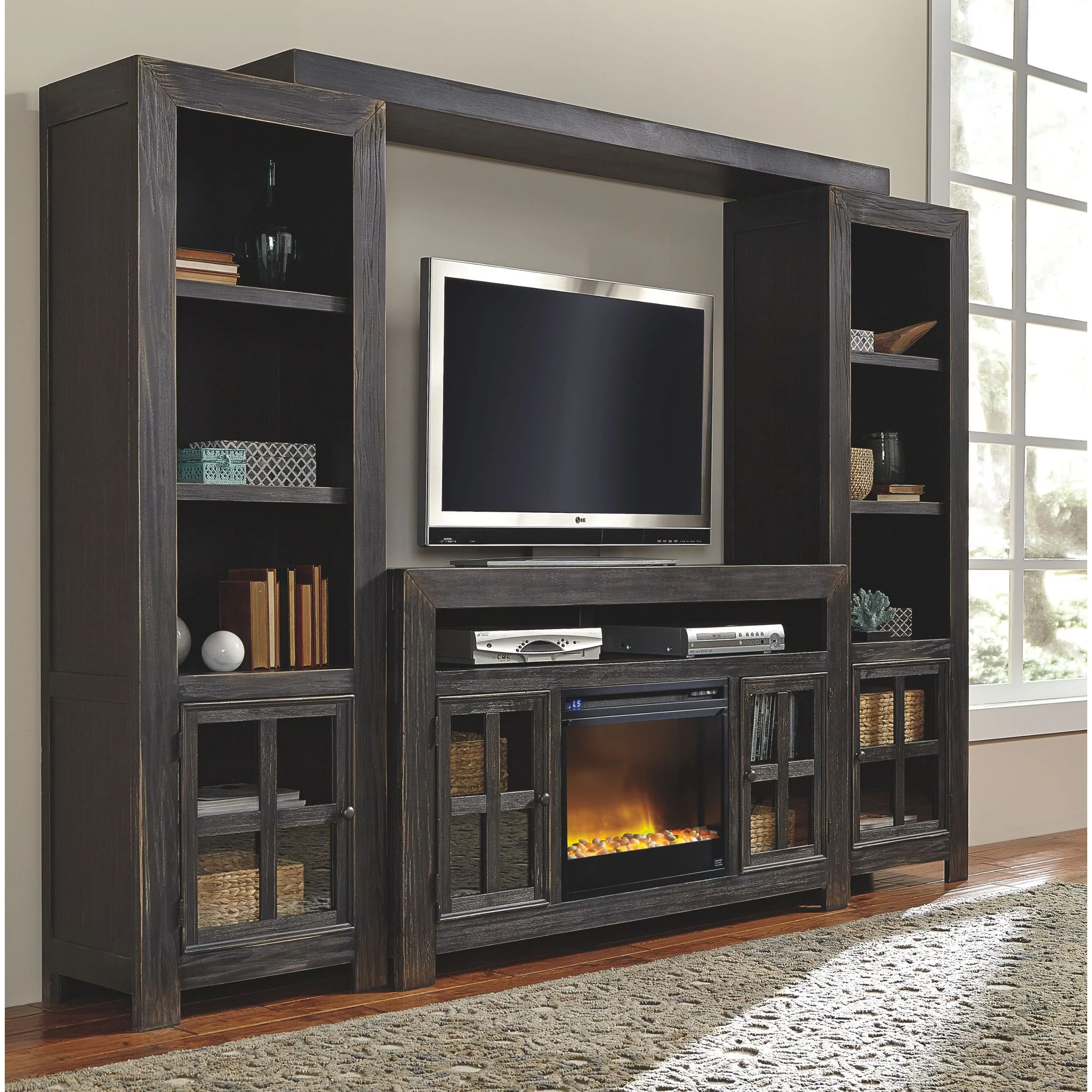 Gavelston Wall Unit with Fireplace Insert - Image 5