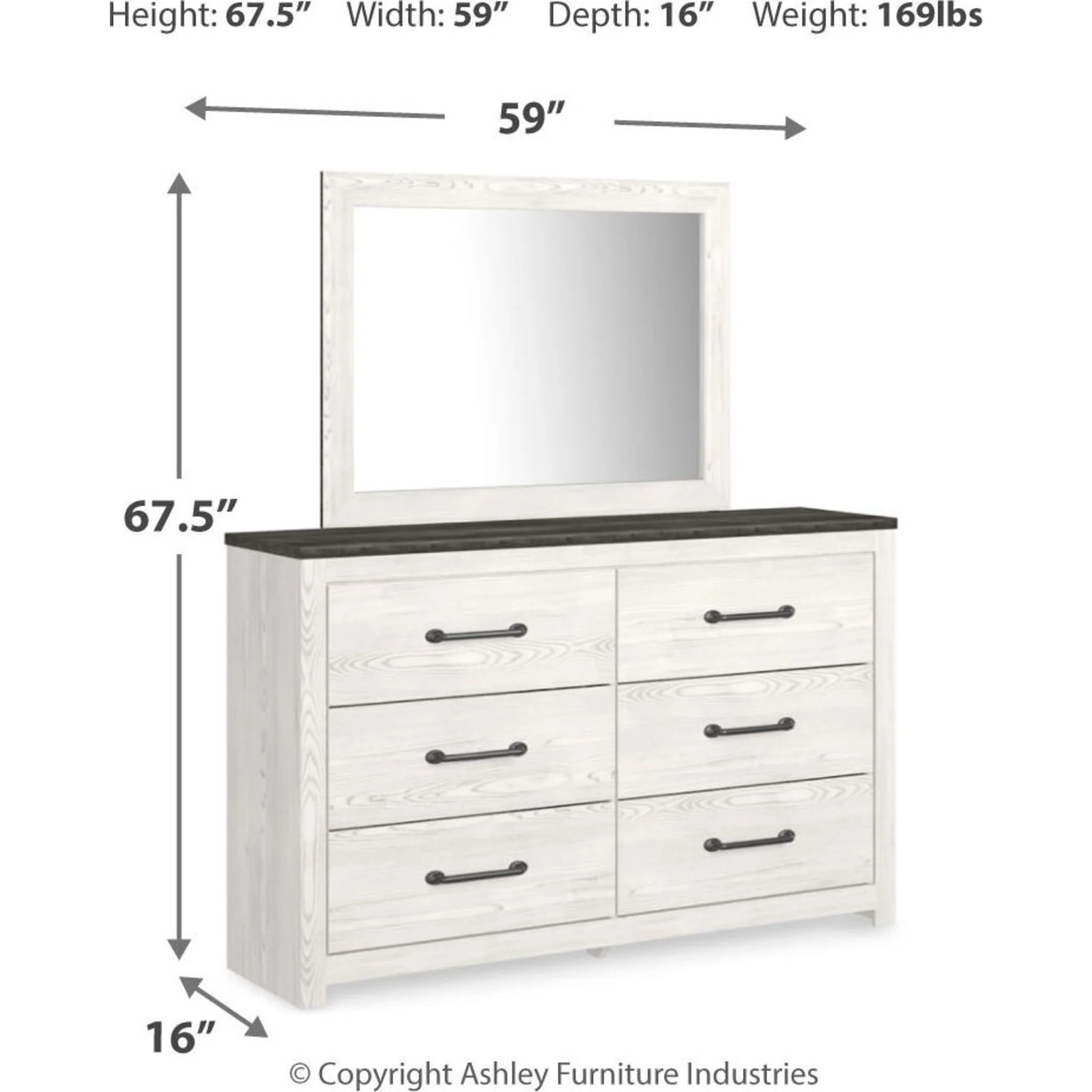 Gerridan Dresser and Mirror - Image 5
