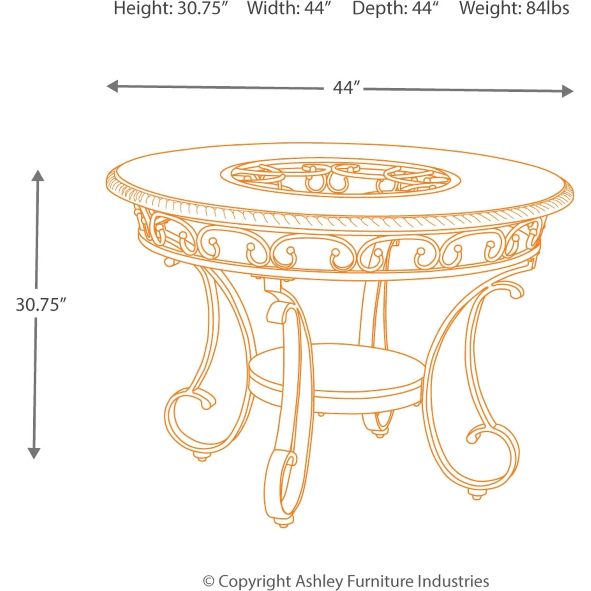 Glambrey Dining Table - Image 4