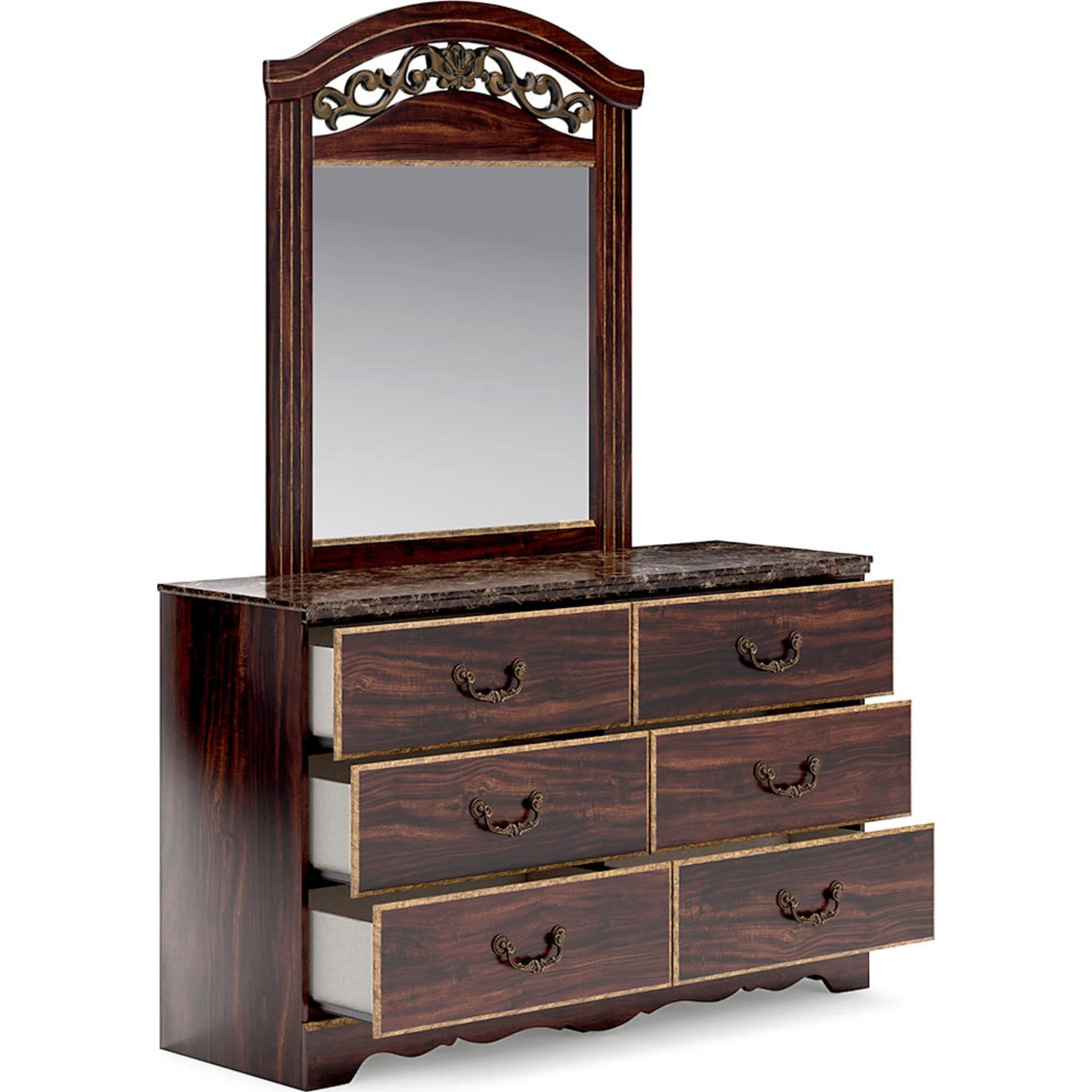 Glosmount Dresser and Mirror - Image 4