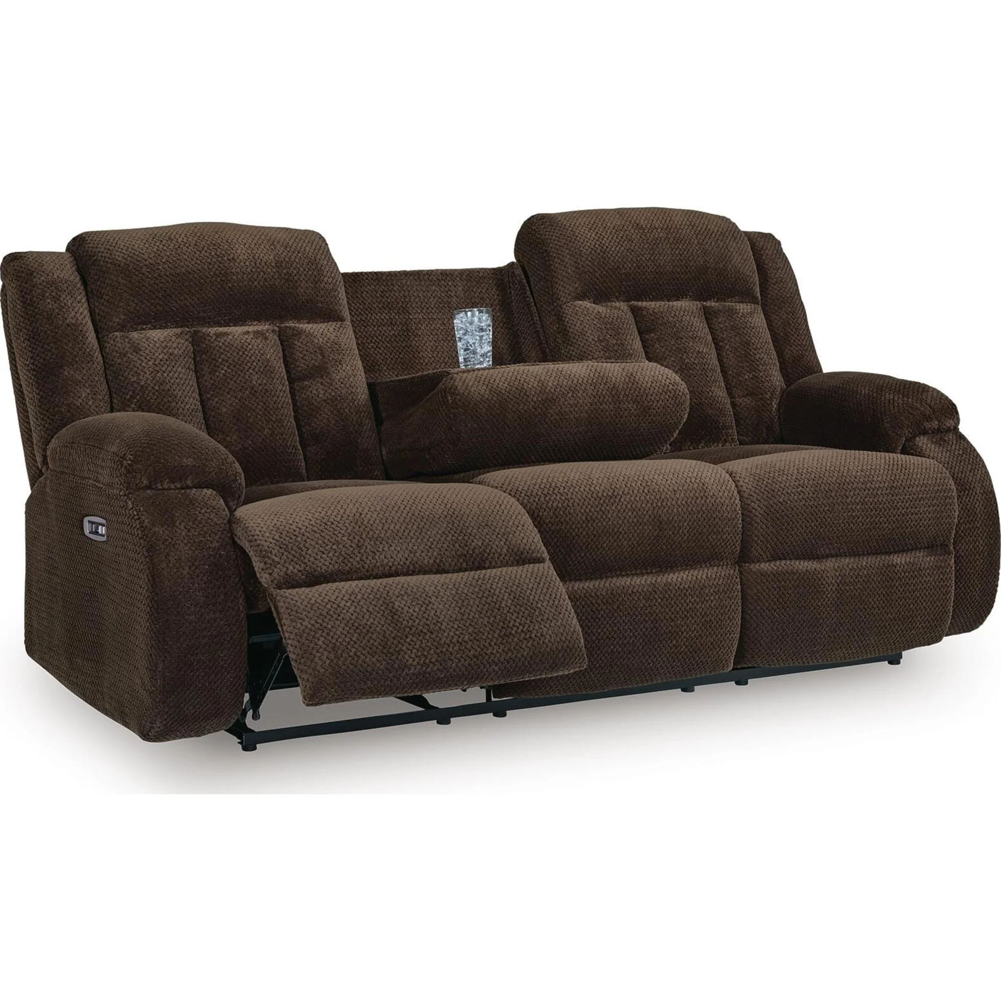 Greely Bend Power Reclining Sofa with Drop Down Table - Image 11
