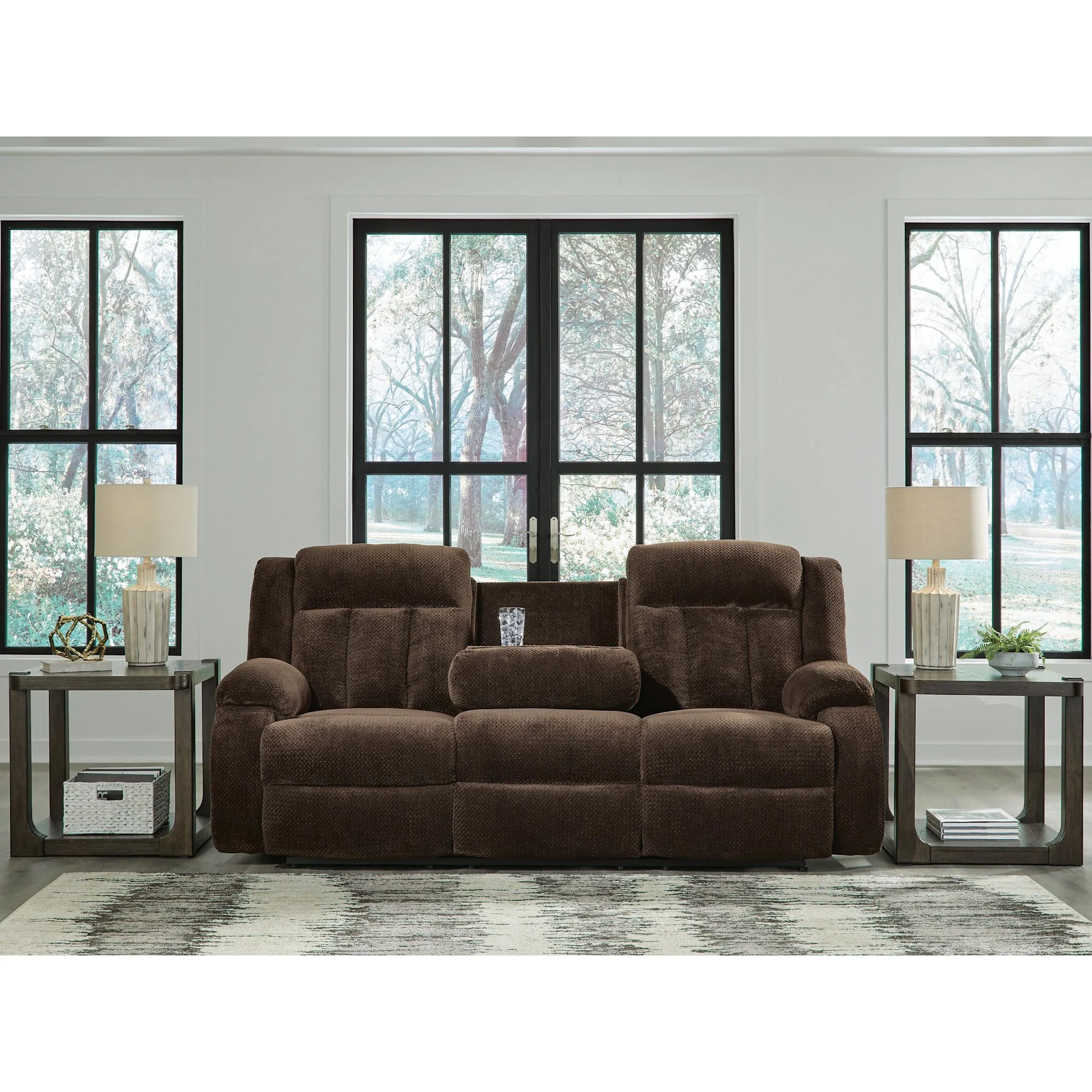 Greely Bend Power Reclining Sofa with Drop Down Table - Image 14