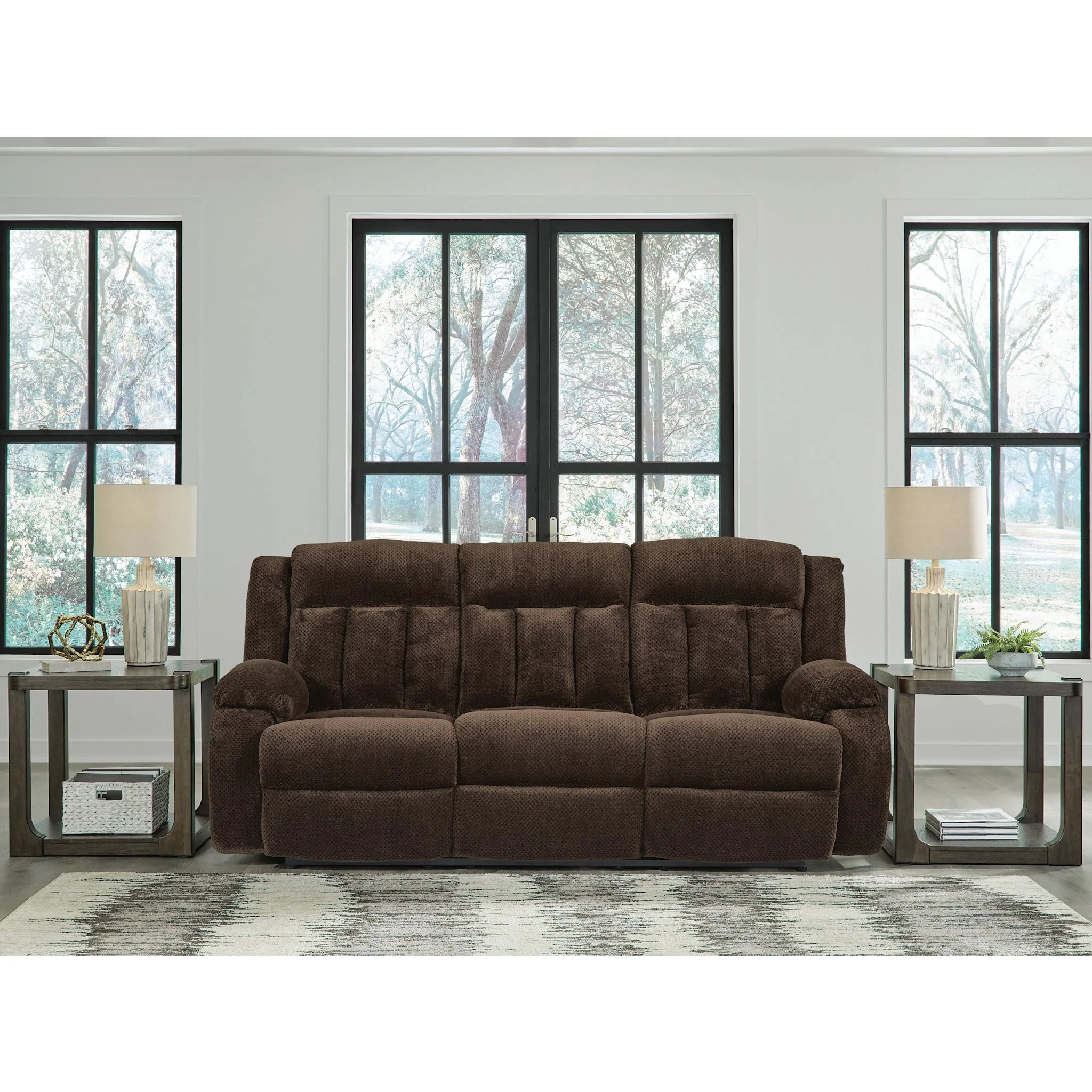 Greely Bend Power Reclining Sofa with Drop Down Table - Image 2