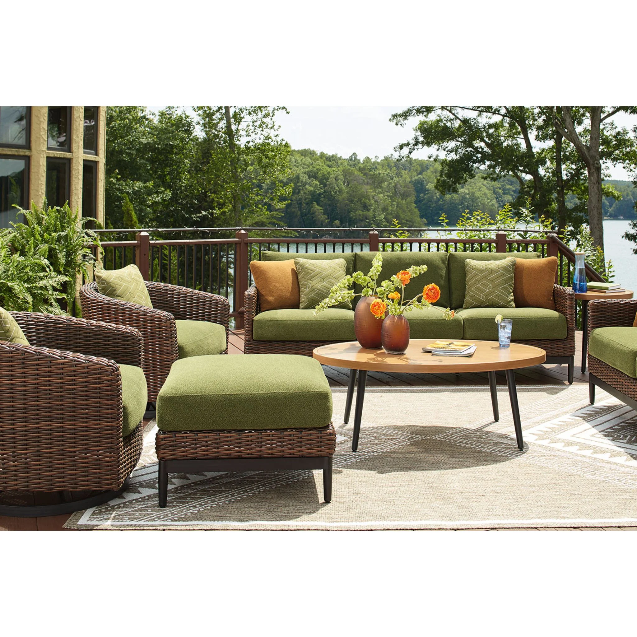 Horizon Hall Outdoor Ottoman with Cushion - Image 12