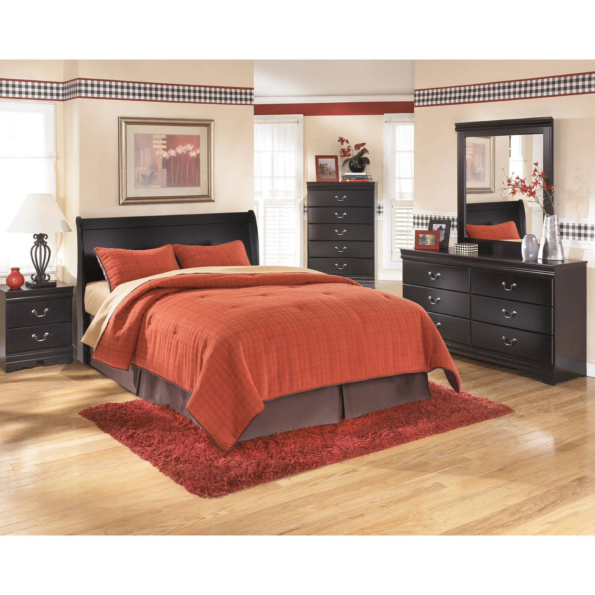 Huey Vineyard Queen Sleigh Headboard - Image 6