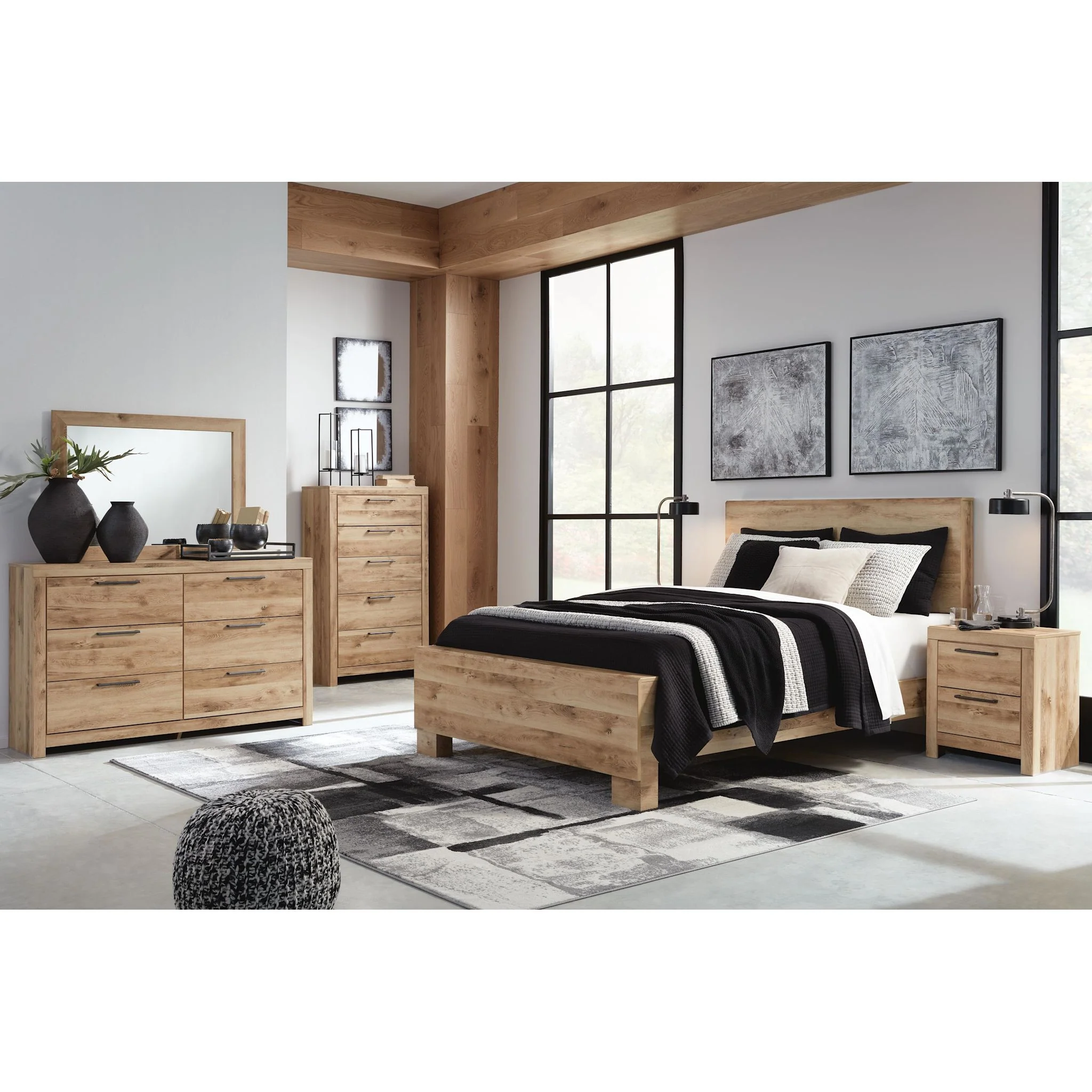 Hyanna 5 Piece King Panel Bedroom - Image 37