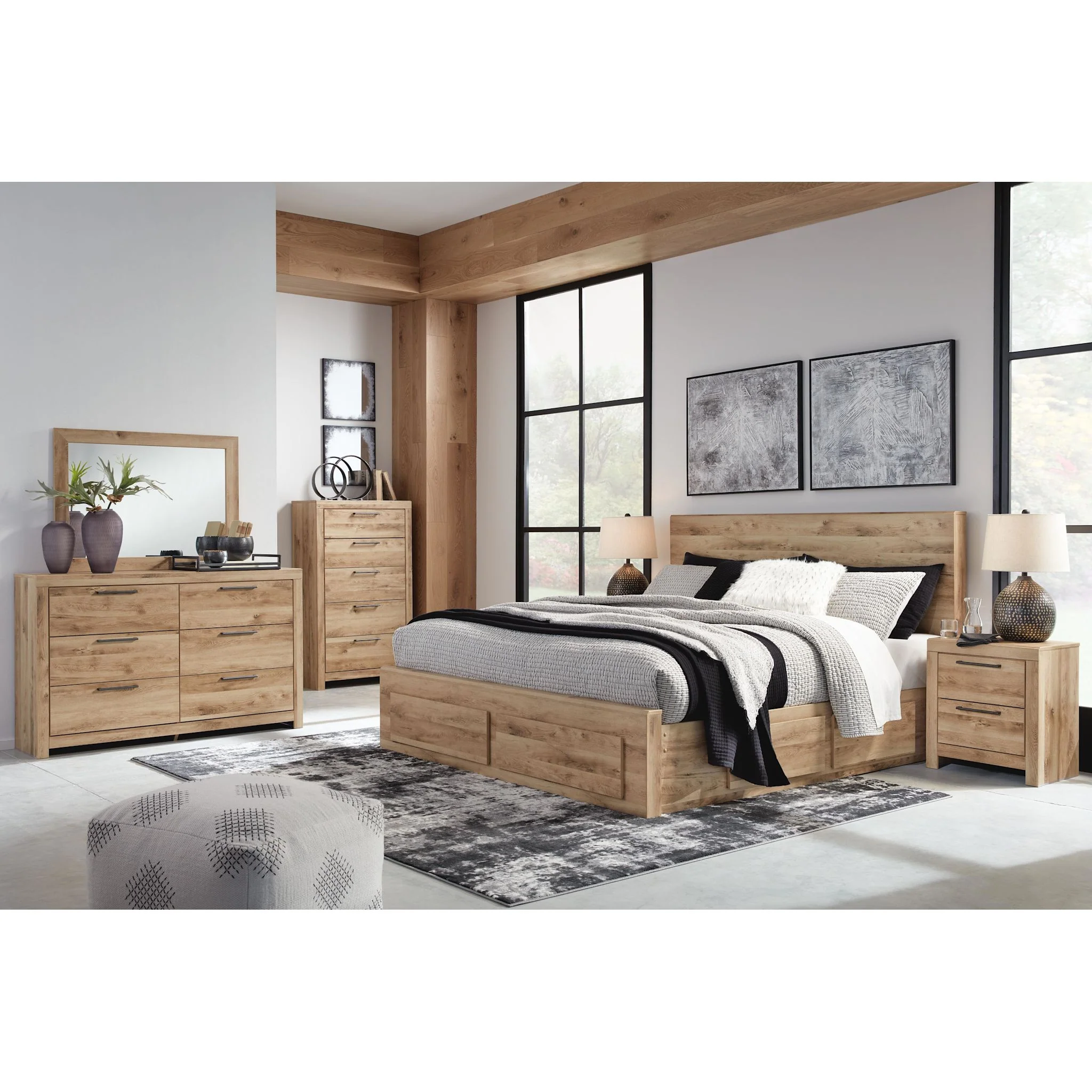 Hyanna 5 Piece Queen Storage Bedroom - Image 65