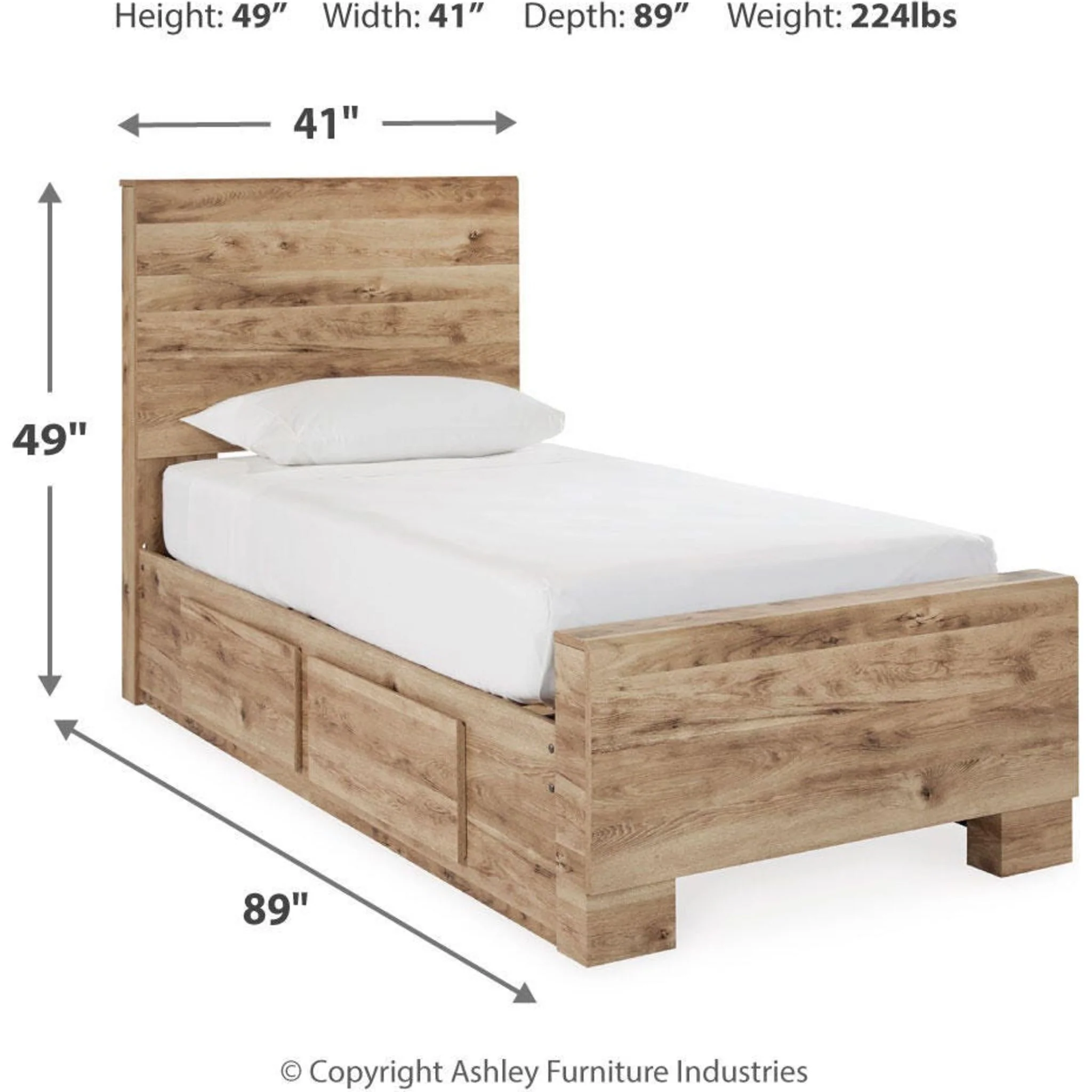 Hyanna Twin Bed w/Storage - Image 18