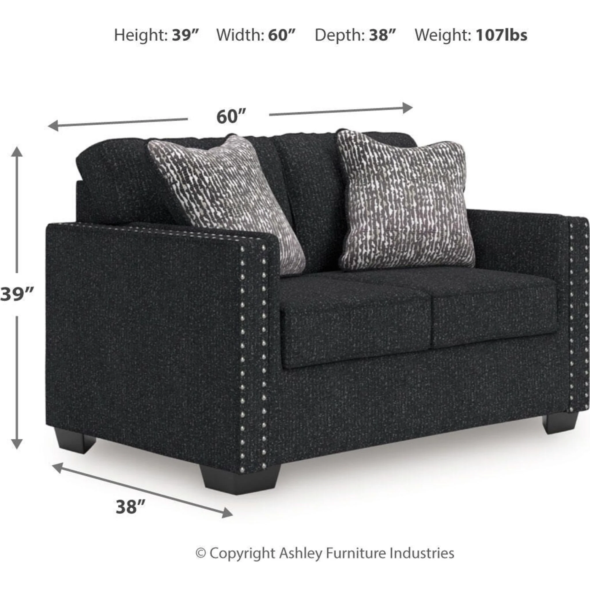 Jasmine Peaks Loveseat - Image 3
