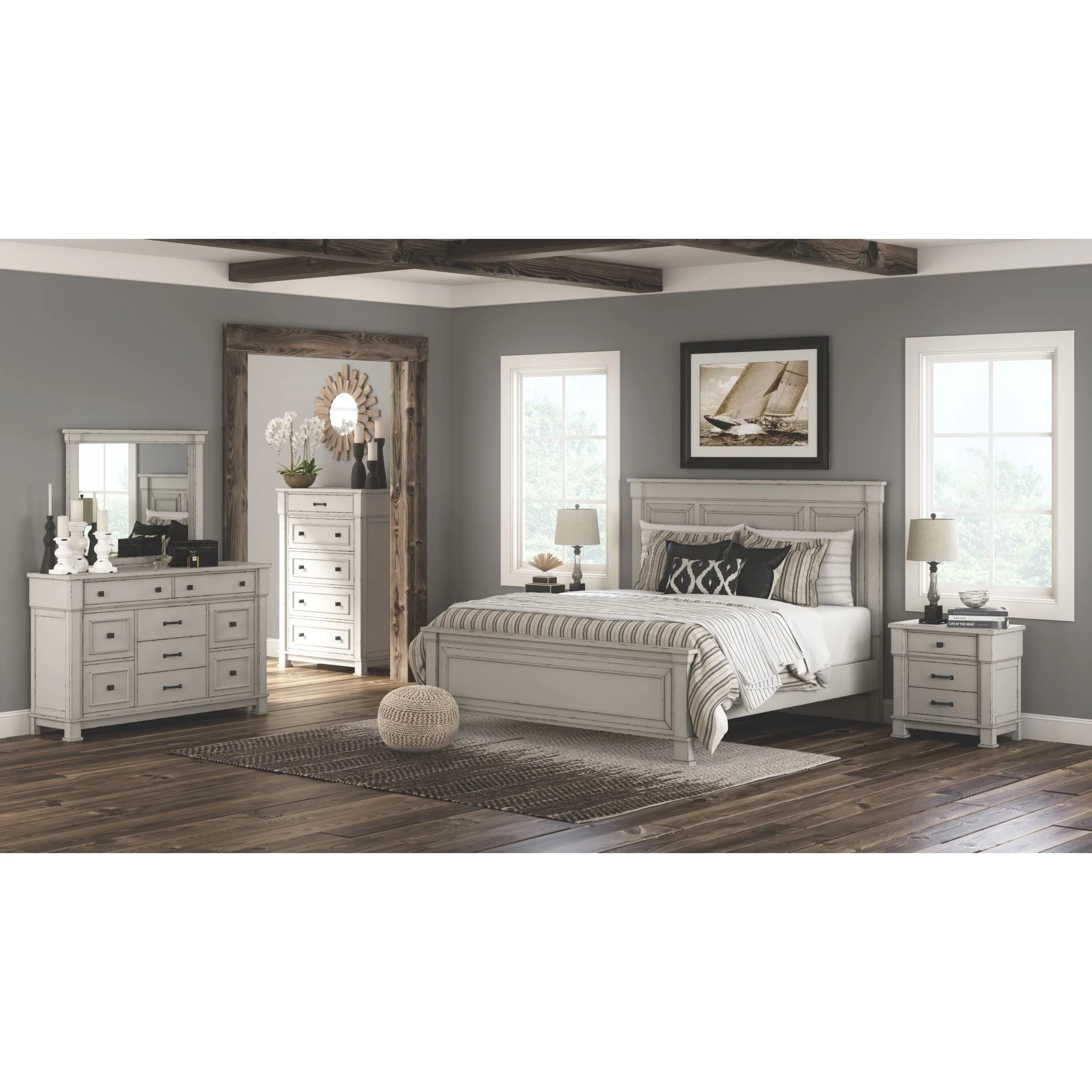 Jennily-Exclusive Three Drawer Nightstand - Image 6