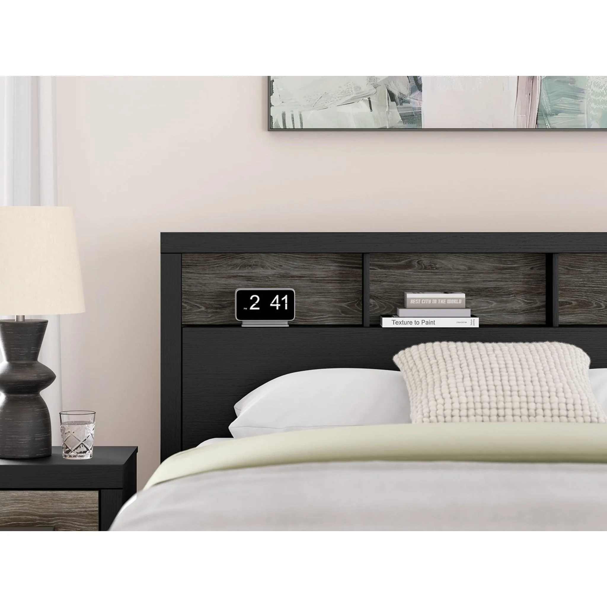 Jonnifer Queen Bookcase Headboard - Image 5
