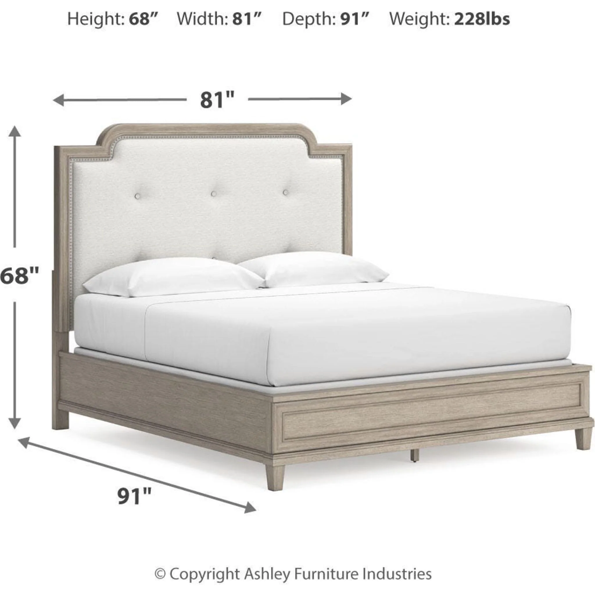 Jorlaina-Exclusive 5 Piece Upholstered Bedroom - Image 104