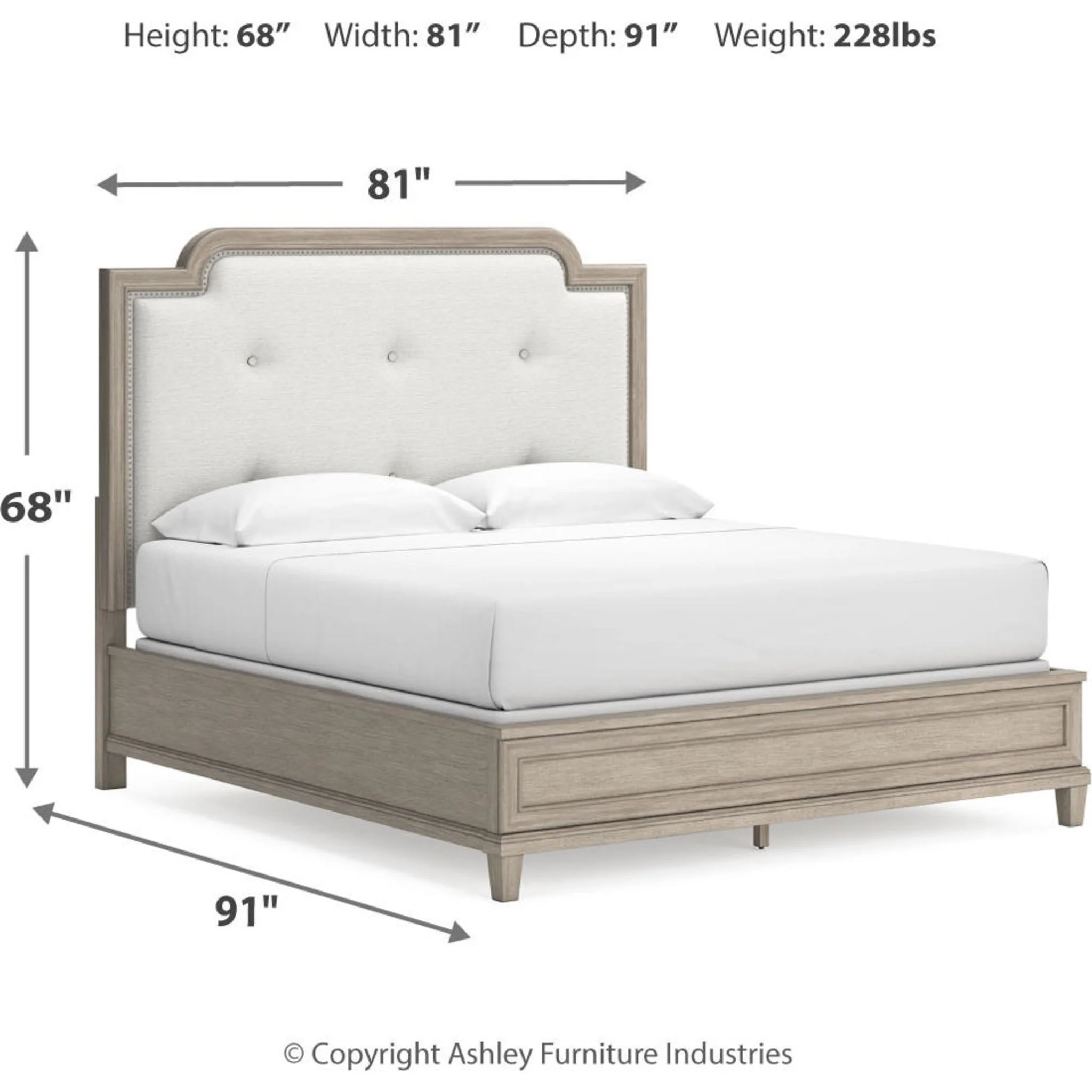 Jorlaina-Exclusive 5 Piece Upholstered Bedroom - Image 88