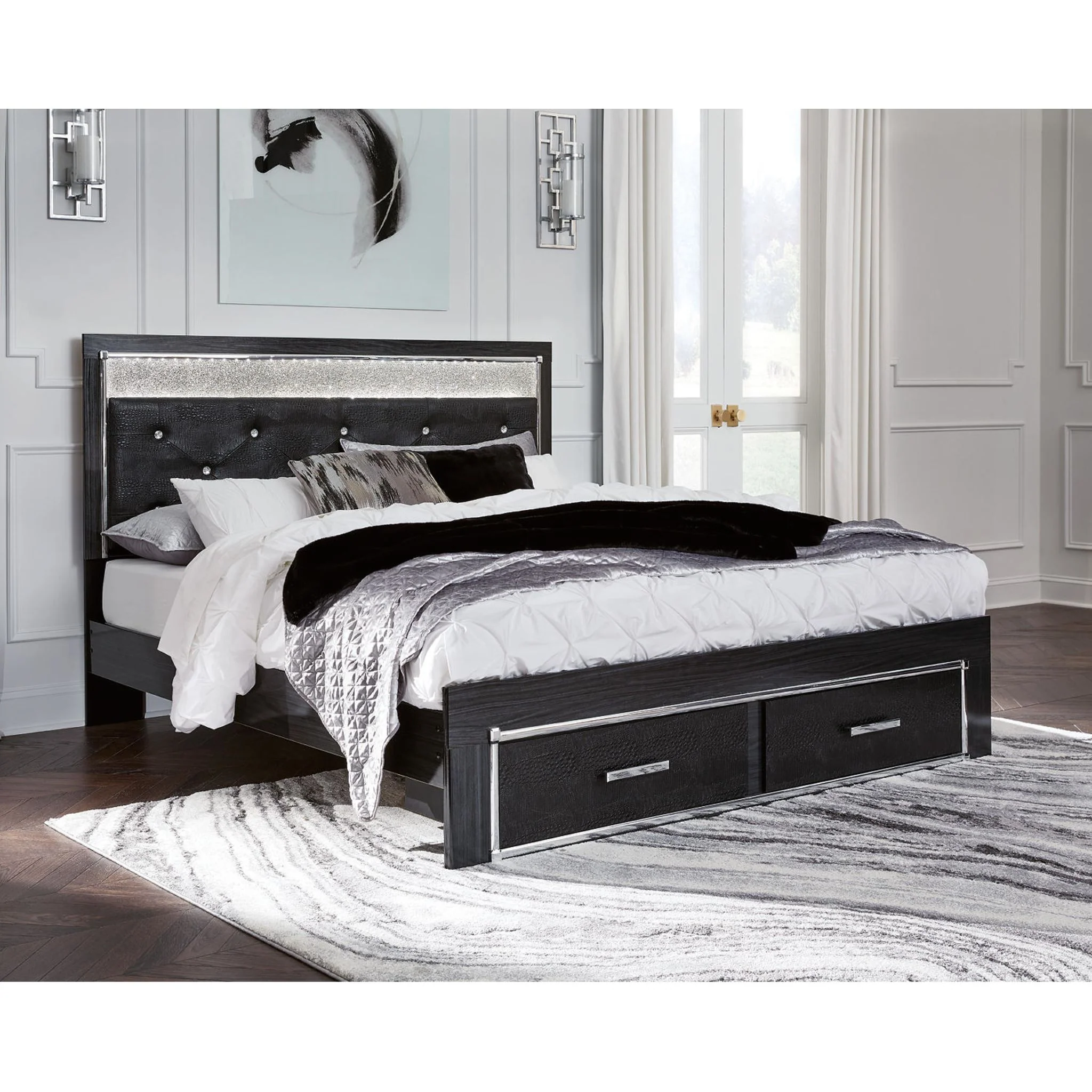 Kaydell 5 Piece Platform Storage Bedroom - Image 44