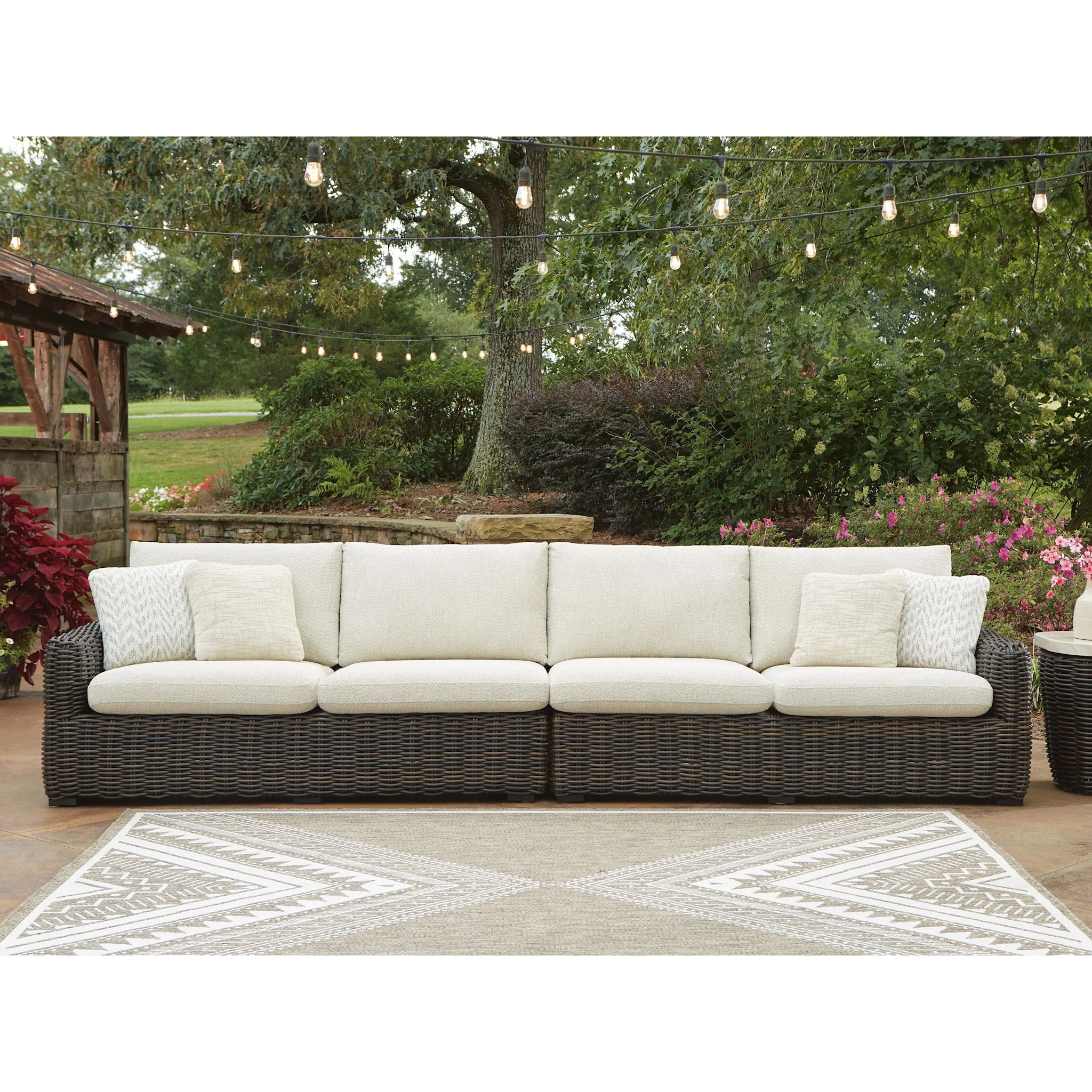 Kimora Outdoor Modular Left and Right Arm Loveseat with Cushion - Image 14