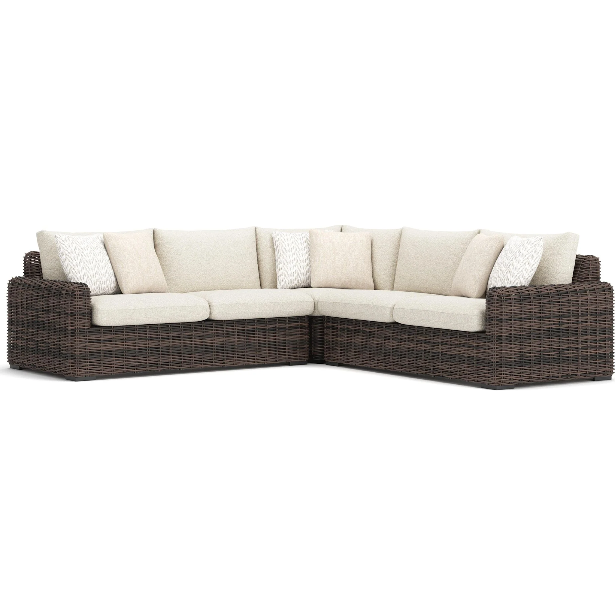 Kimora 3 Piece Outdoor Modular Sectional - Image 11