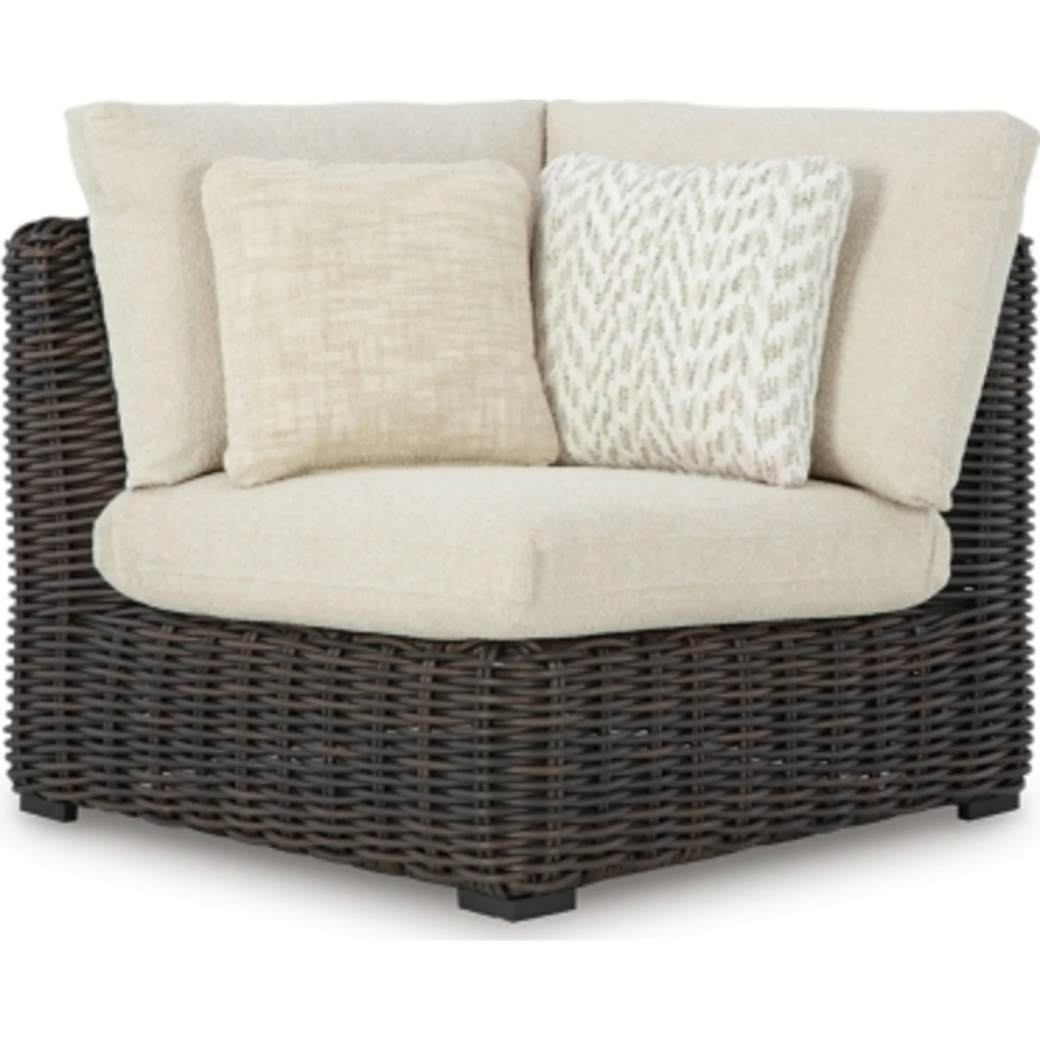 Kimora Outdoor Modular Corner Chair with Cushion - Image 4